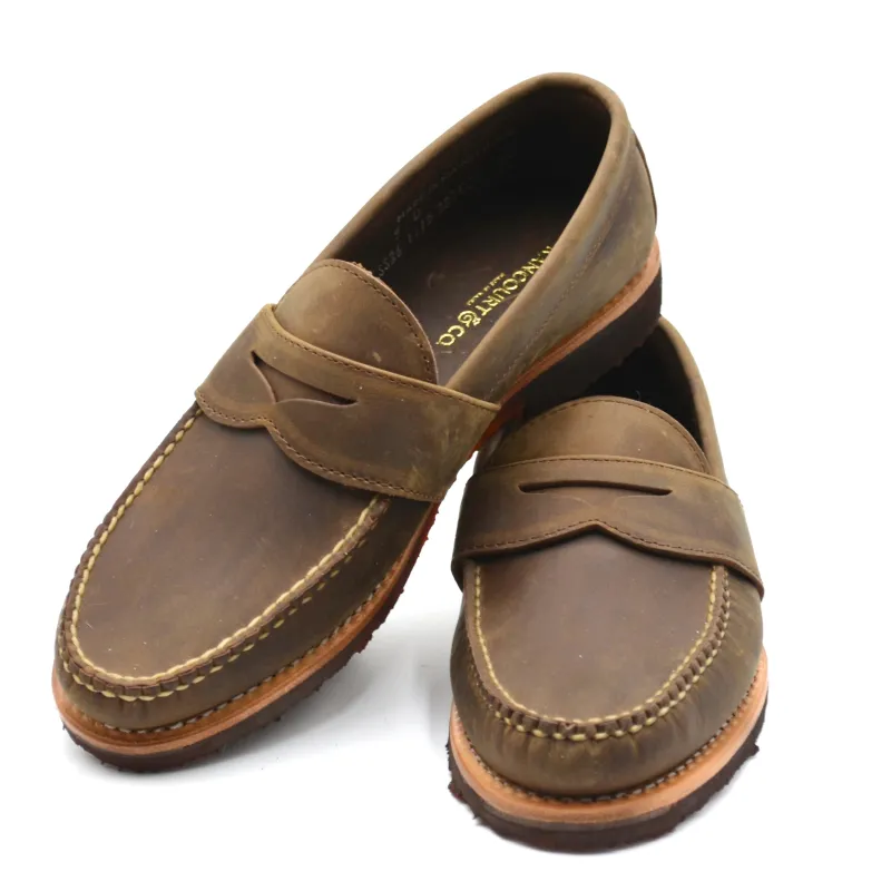 Women's Pinch Penny Loafer - Roughman Chocolate made by Rancourt & Co