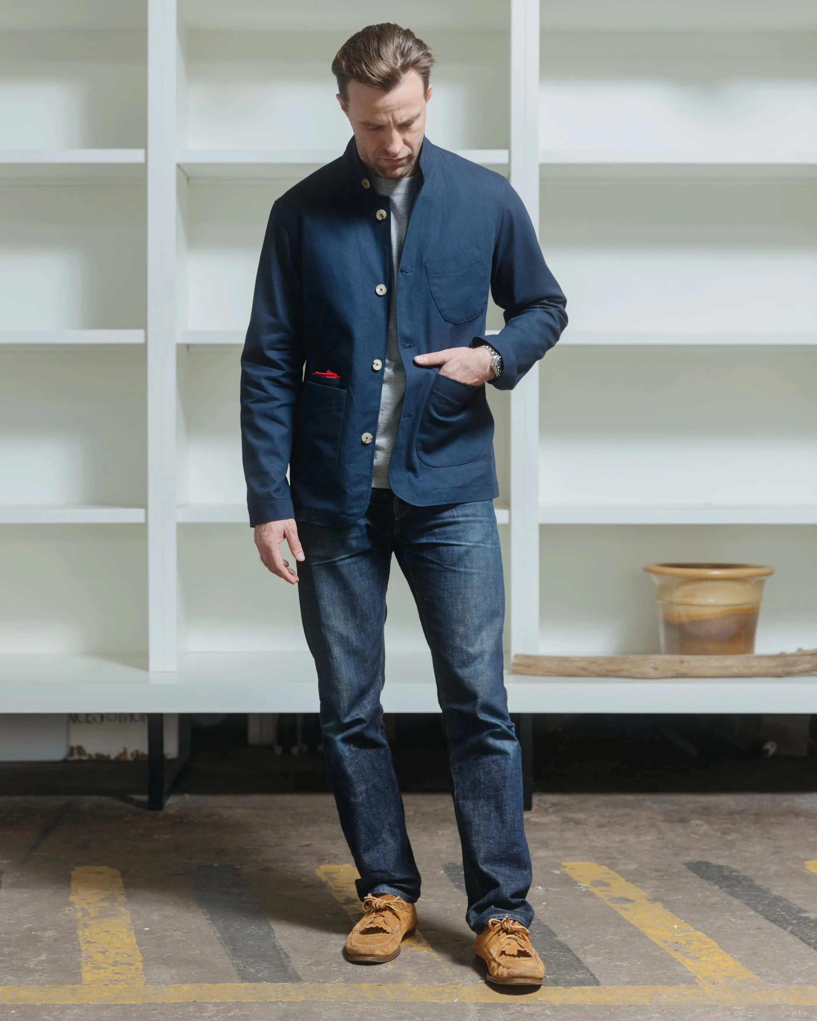Slack Jacket - Navy Canvas sold by Shockoe Atelier product image thumbnail 2