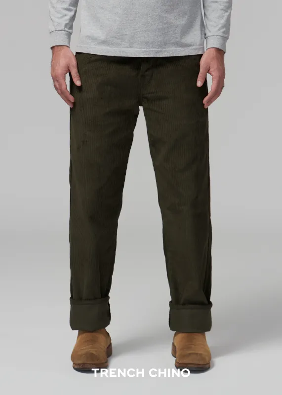 Olive Corduroy - Trench Chino made by Shockoe Atelier