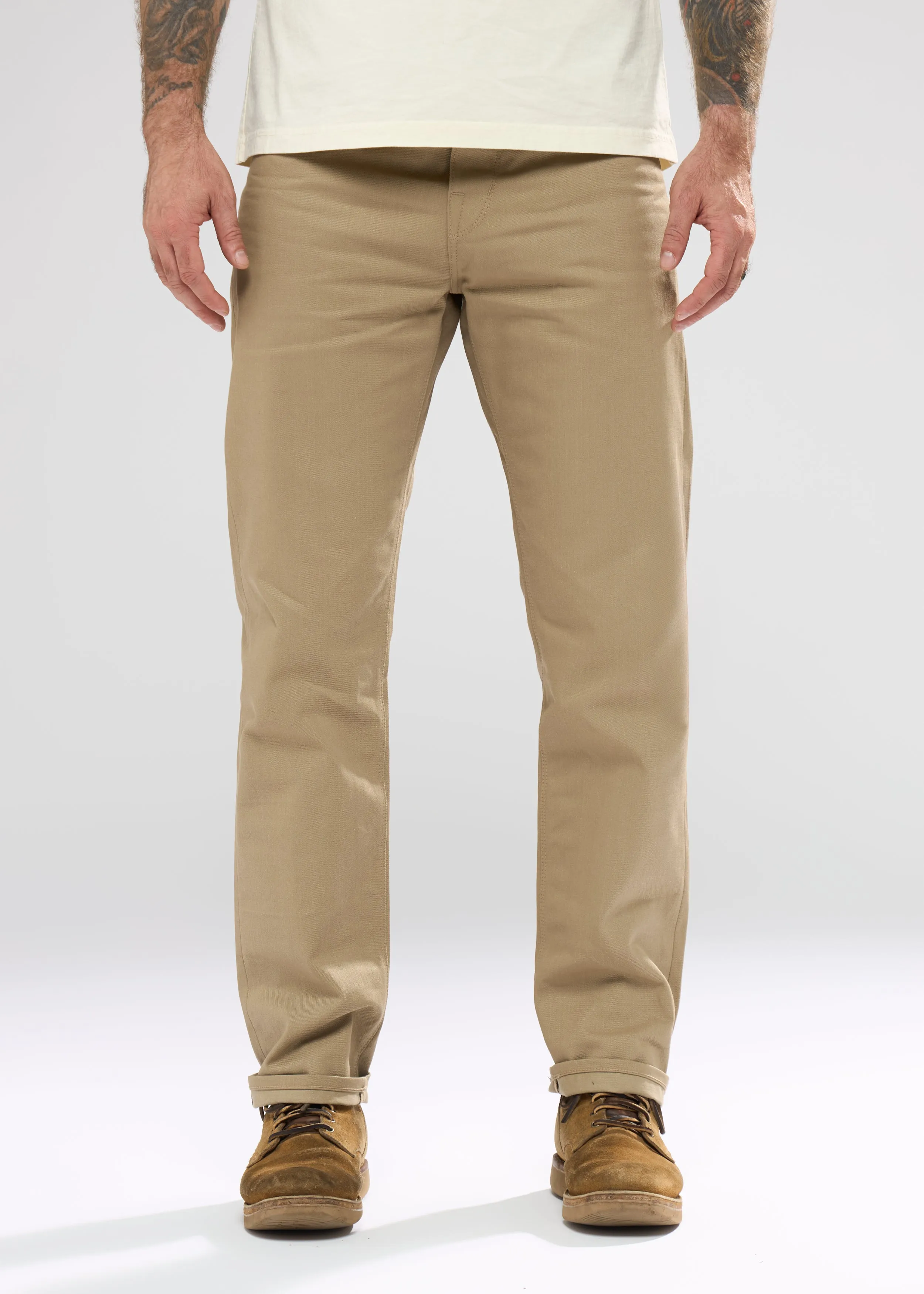 Ivy Khaki Selvedge sold by Shockoe Atelier