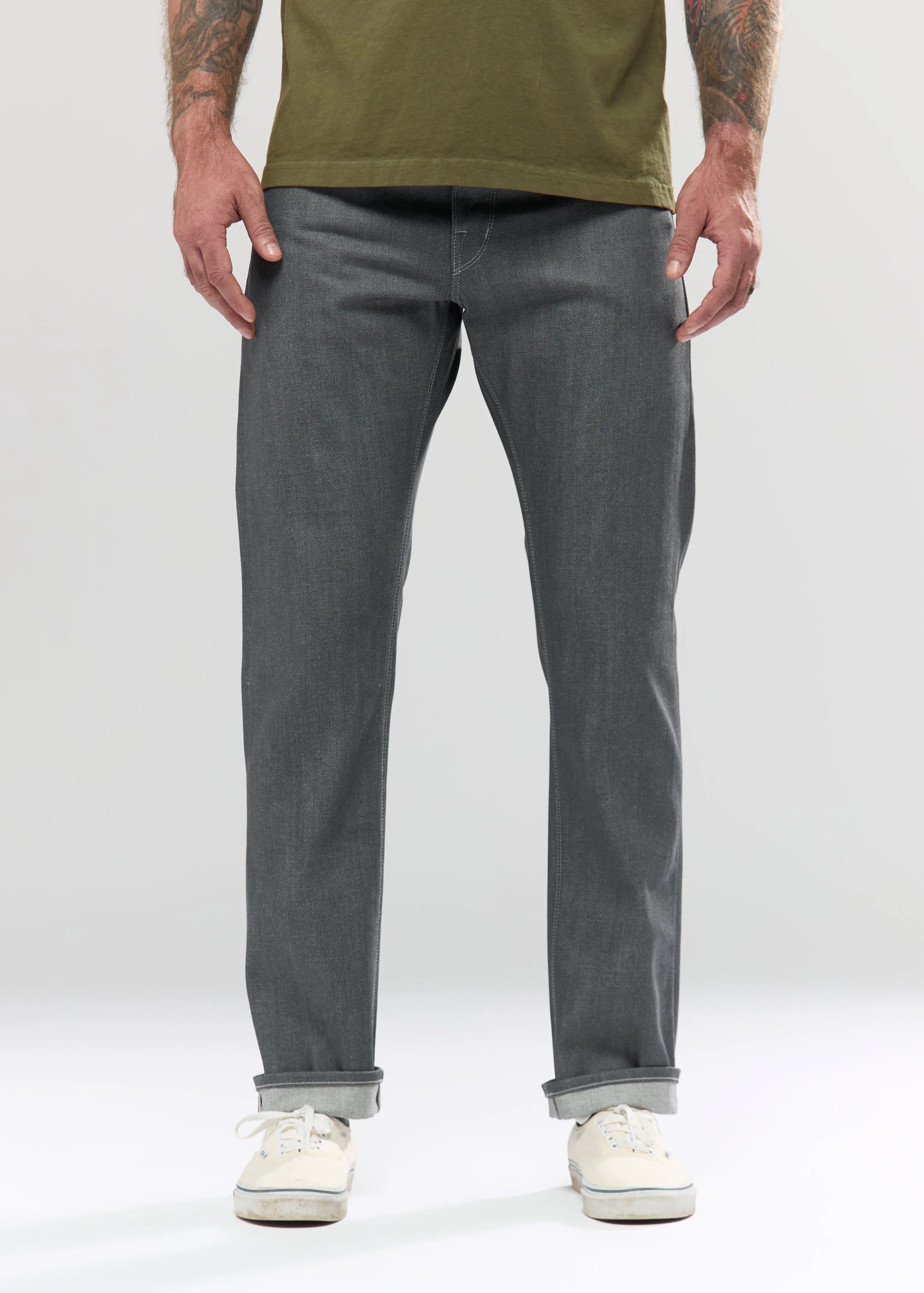 Grey Selvedge - Standard Taper sold by Shockoe Atelier