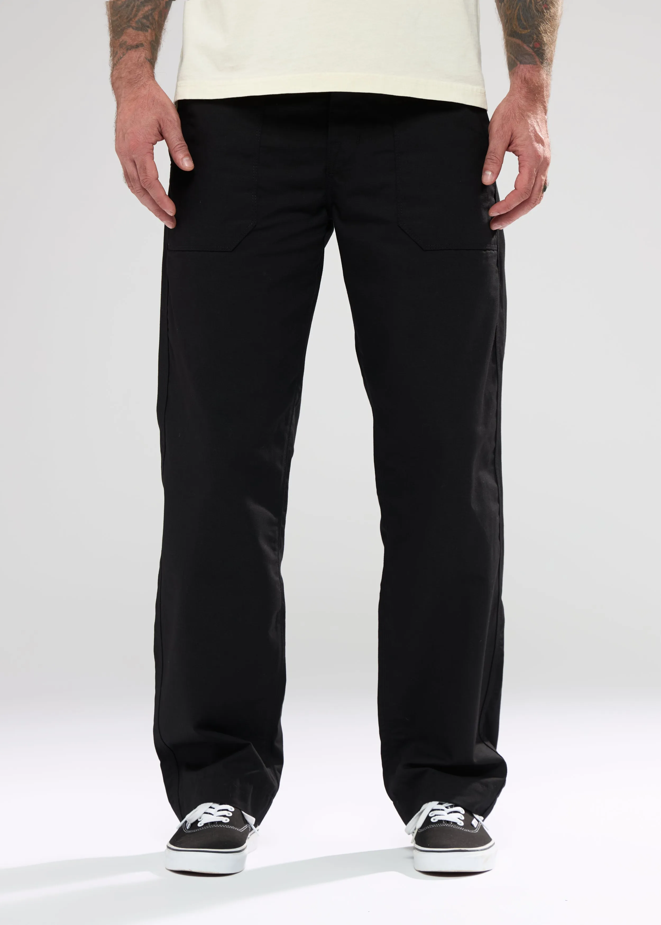 Trench Trousers - Black Ripstop sold by Shockoe Atelier