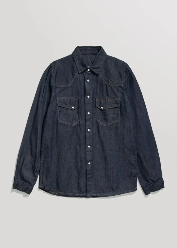 Linen Western Shirt sold by Shockoe Atelier