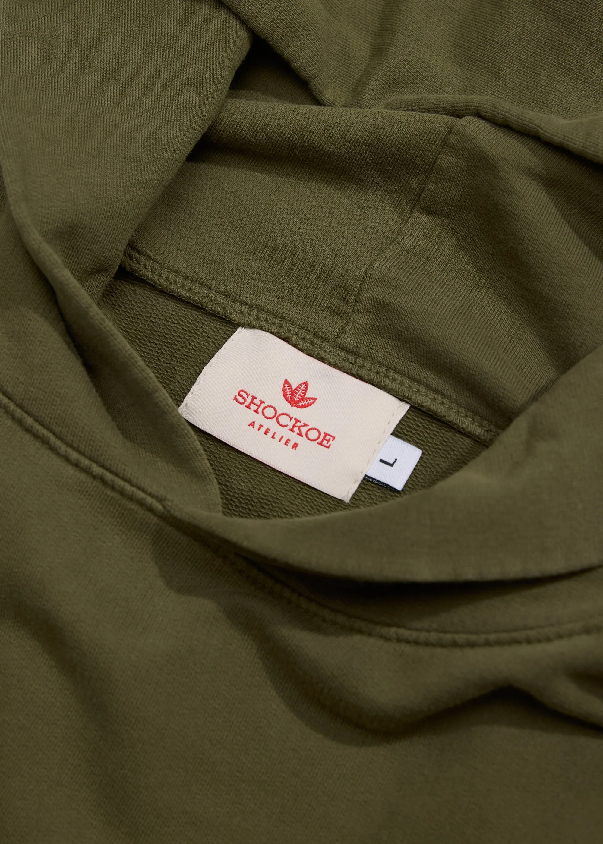 Lightweight Hooded Sweatshirt - Olive sold by Shockoe Atelier product image thumbnail 4