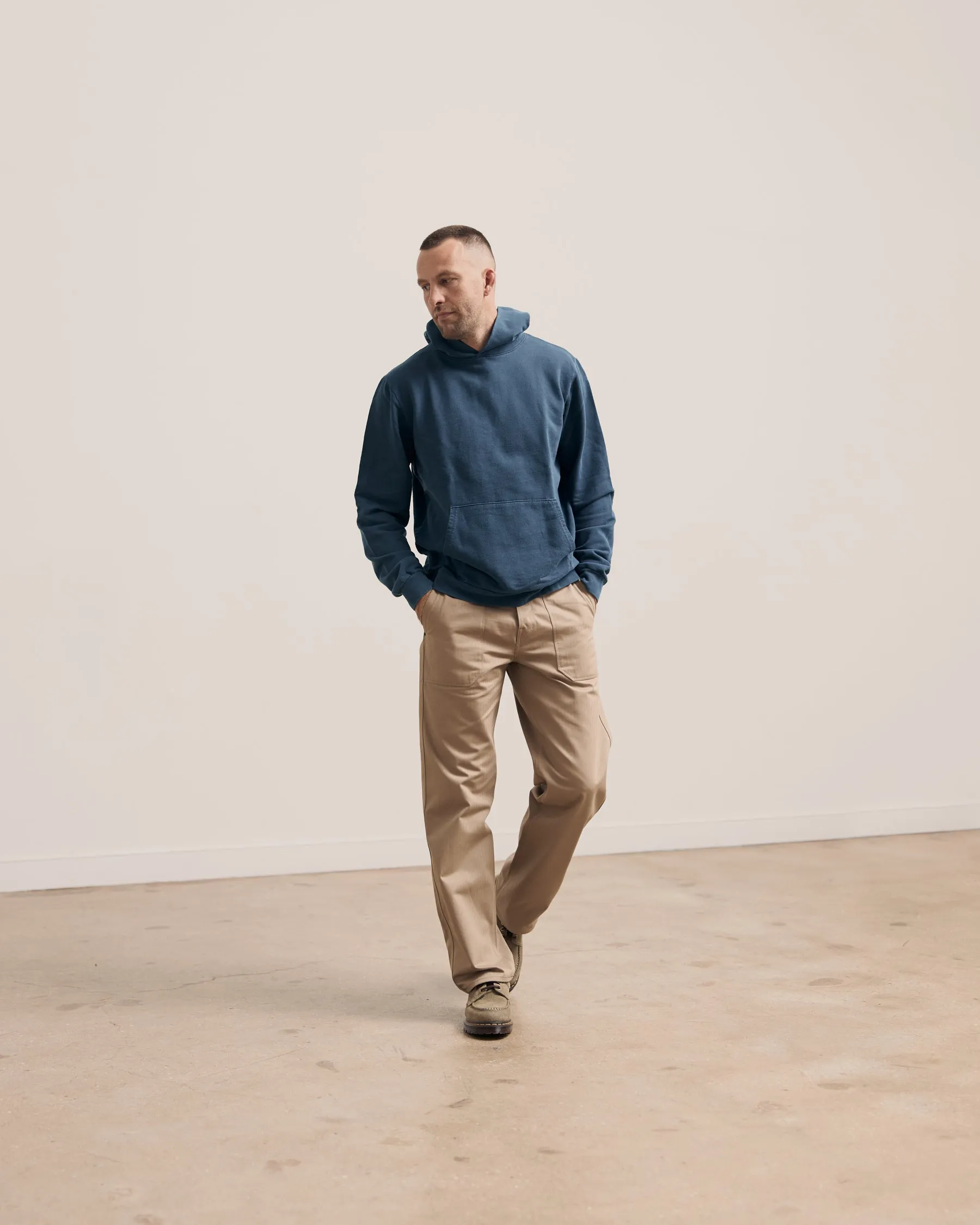 Trench Trousers - Khaki Herringbone sold by Shockoe Atelier product image thumbnail 2