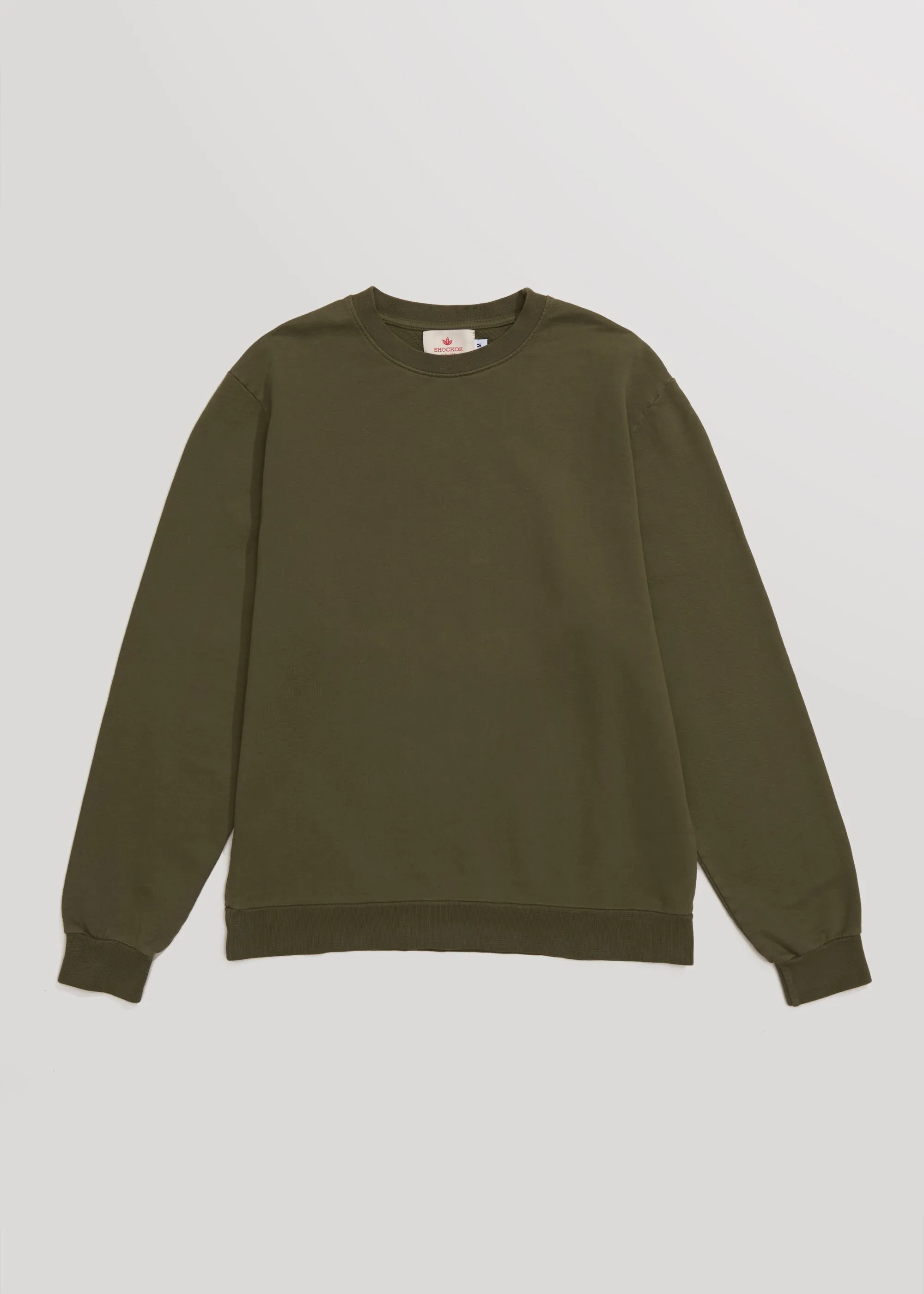 Lightweight Crewneck - Olive sold by Shockoe Atelier