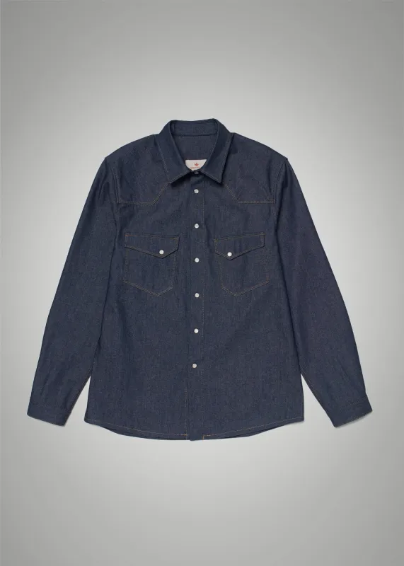 Denim Western Shirt sold by Shockoe Atelier