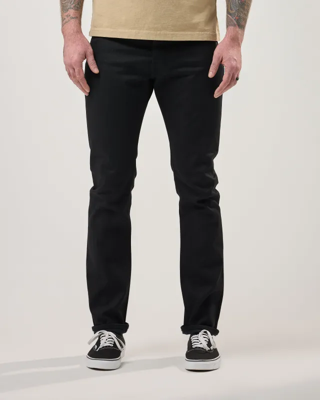 Slim Black Selvedge sold by Shockoe Atelier