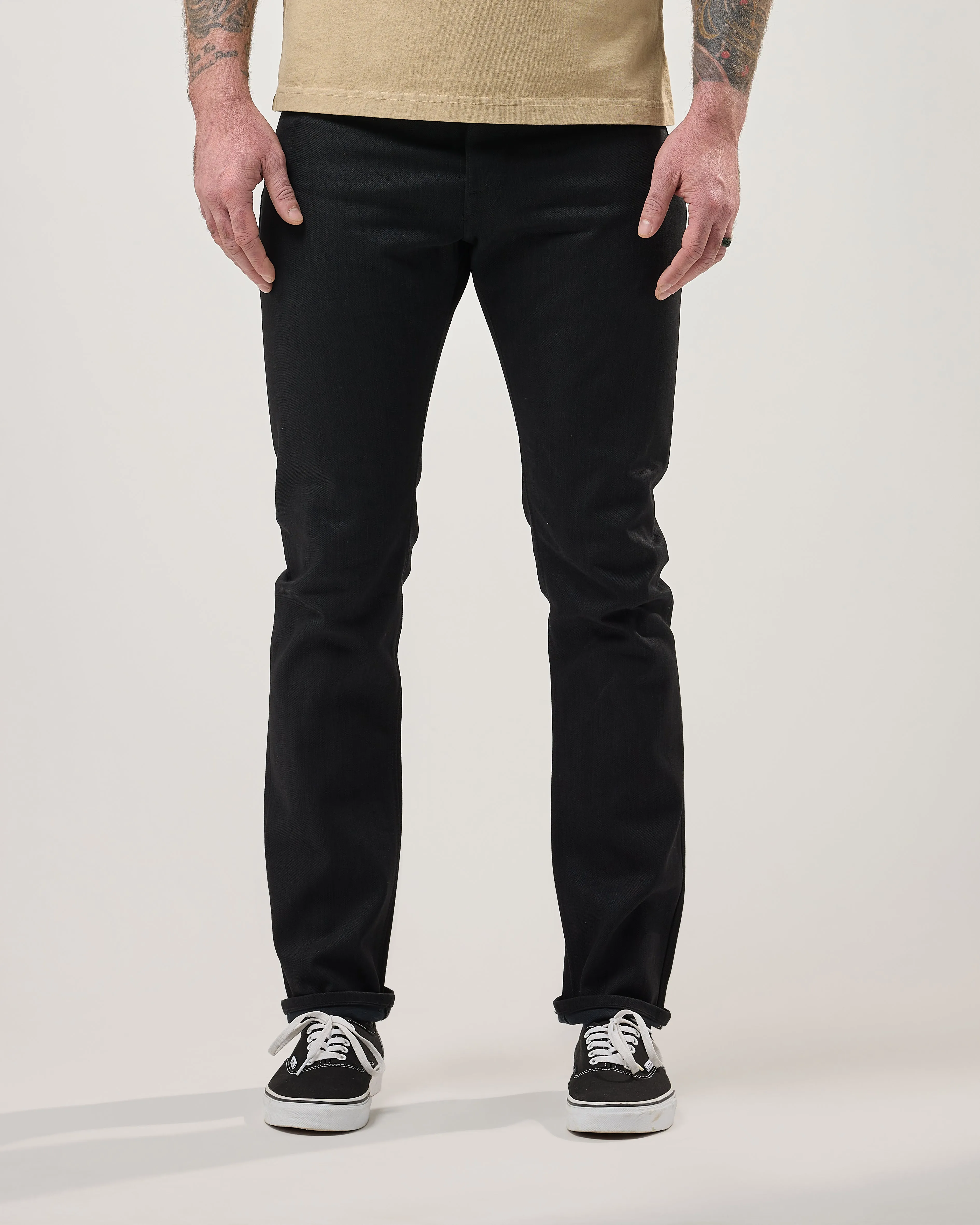 Slim Black Selvedge sold by Shockoe Atelier