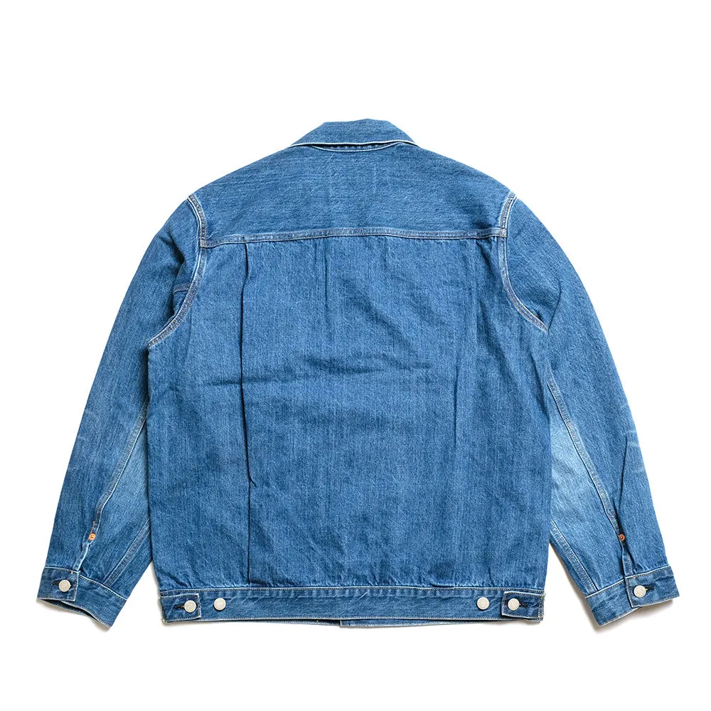 BLUE BLUE - JK02 MOD supima Selvedge Denim 2nd Type Trucker Jacket - FADE WASH - 1009866 sold by Hinoya product image thumbnail 2