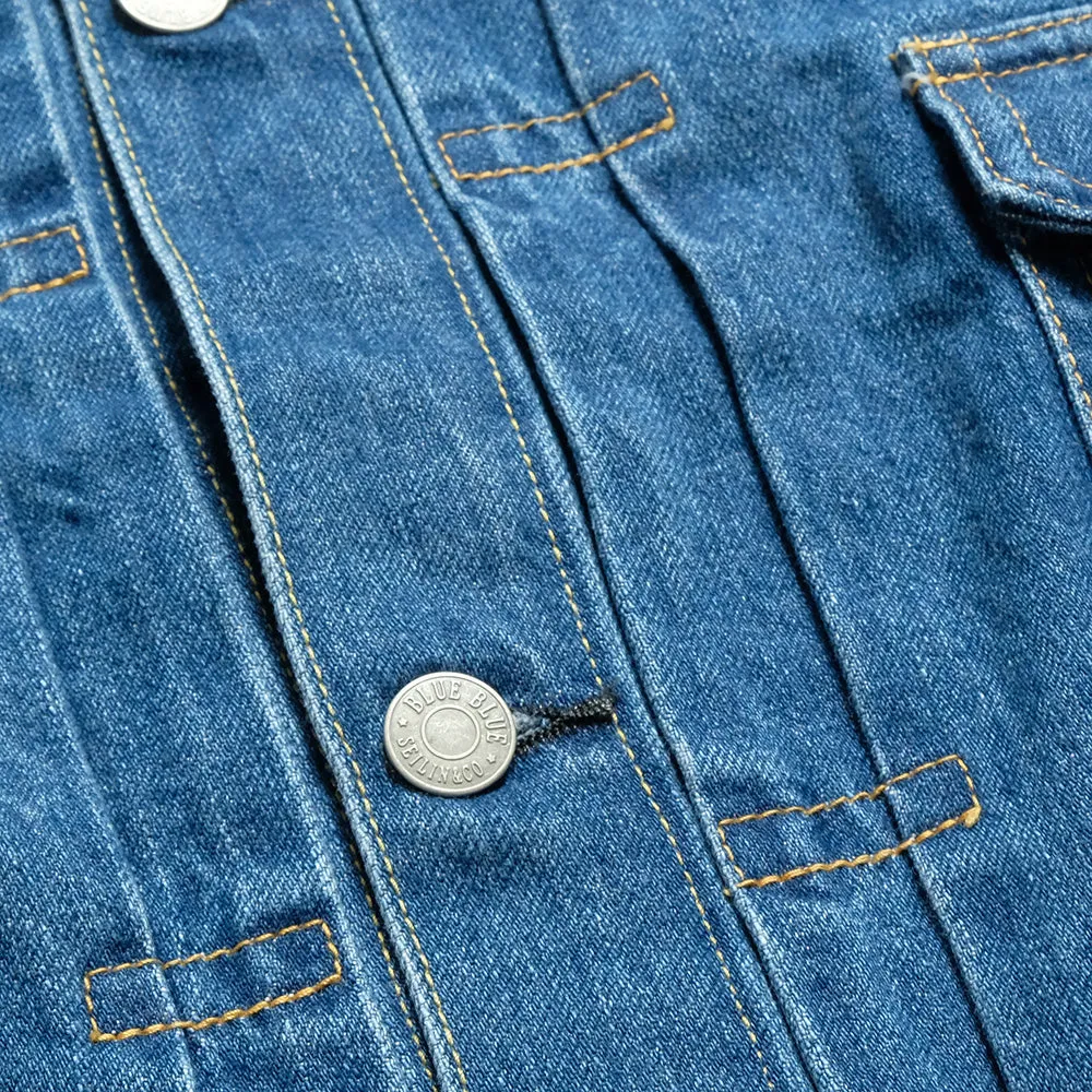 BLUE BLUE - JK02 MOD supima Selvedge Denim 2nd Type Trucker Jacket - FADE WASH - 1009866 sold by Hinoya product image thumbnail 5