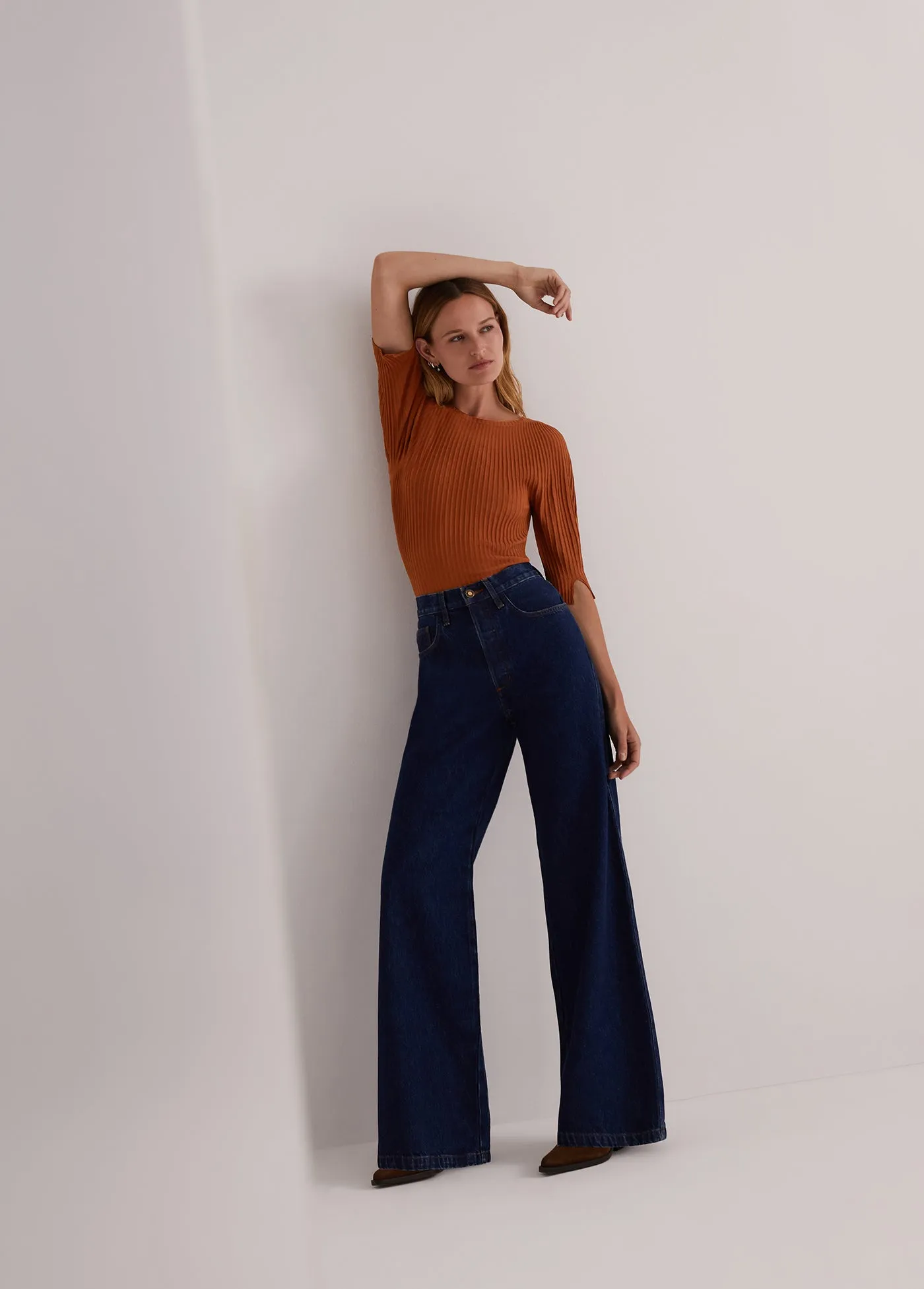 THE MASHA SUPER HIGH RISE WIDE LEG sold by Favorite Daughter product image thumbnail 2