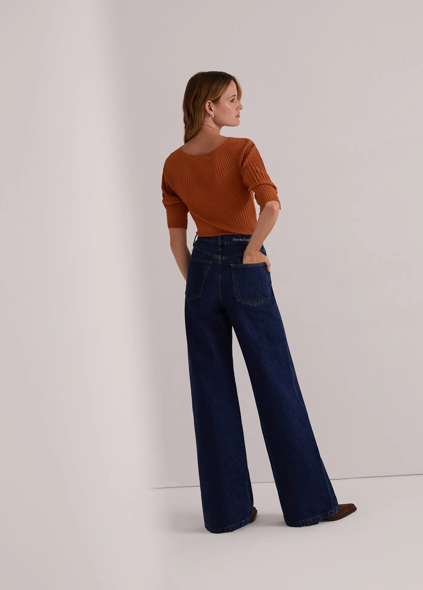 THE MASHA SUPER HIGH RISE WIDE LEG sold by Favorite Daughter product image thumbnail 4