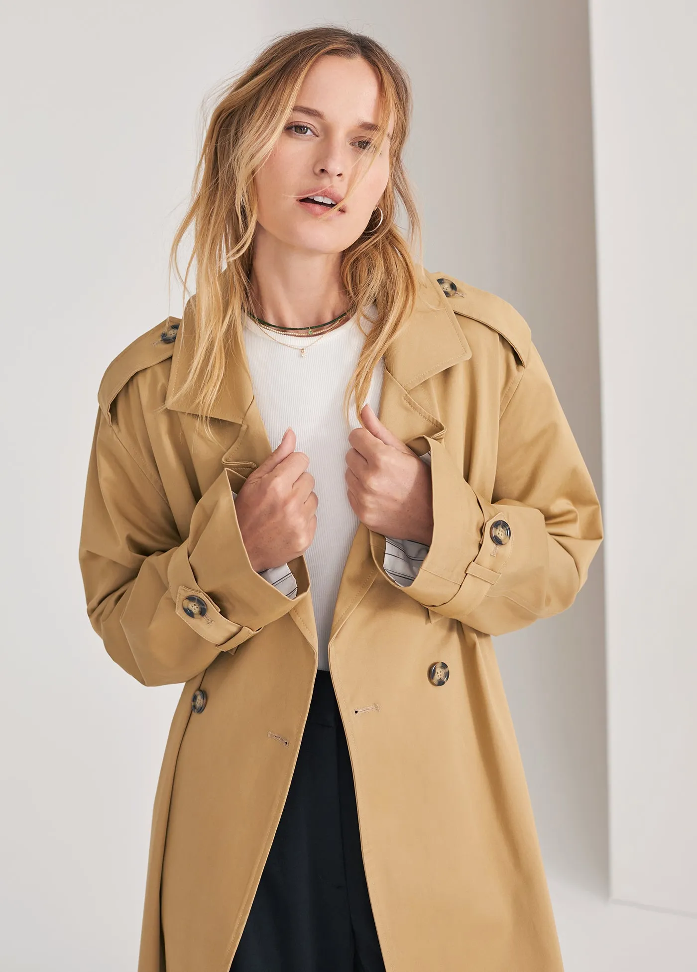 THE CHARLES TRENCH PETITE sold by Favorite Daughter product image thumbnail 2