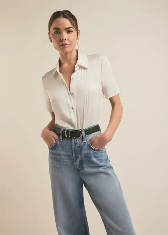 THE TAKE ME SERIOUSLY SHORT SLEEVE TOP sold by Favorite Daughter