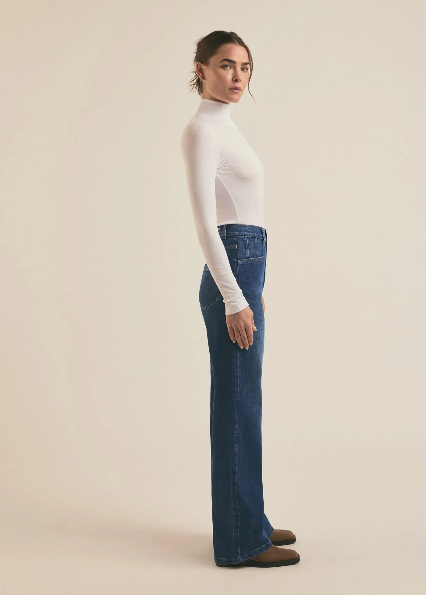 THE JORDIE SUPER HIGH RISE WIDE LEG sold by Favorite Daughter product image thumbnail 4