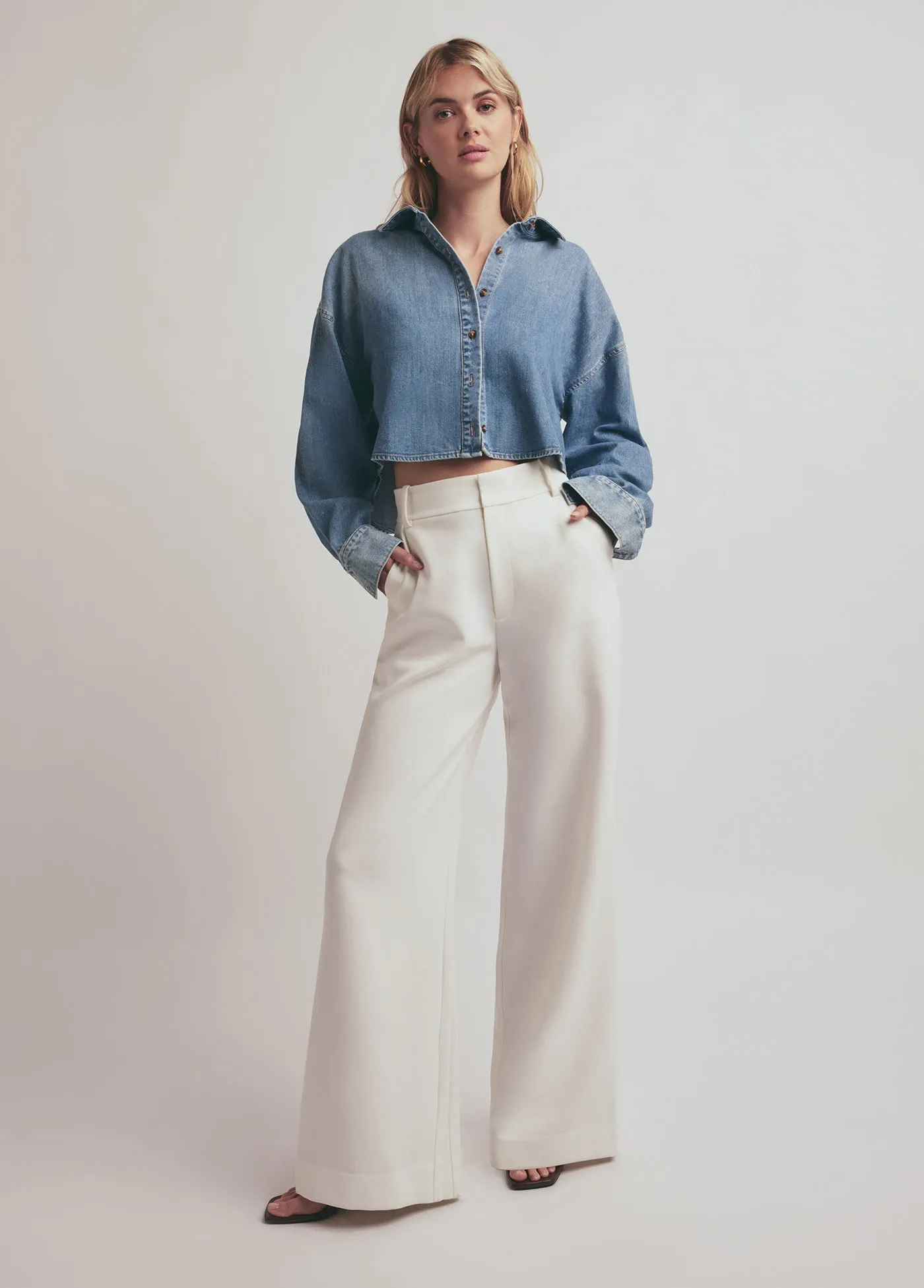 THE JONES WIDE LEG PANT sold by Favorite Daughter product image thumbnail 3