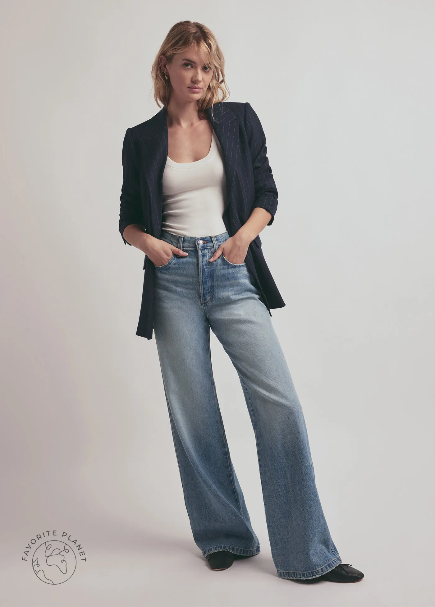 THE MASHA SUPER HIGH RISE WIDE LEG sold by Favorite Daughter