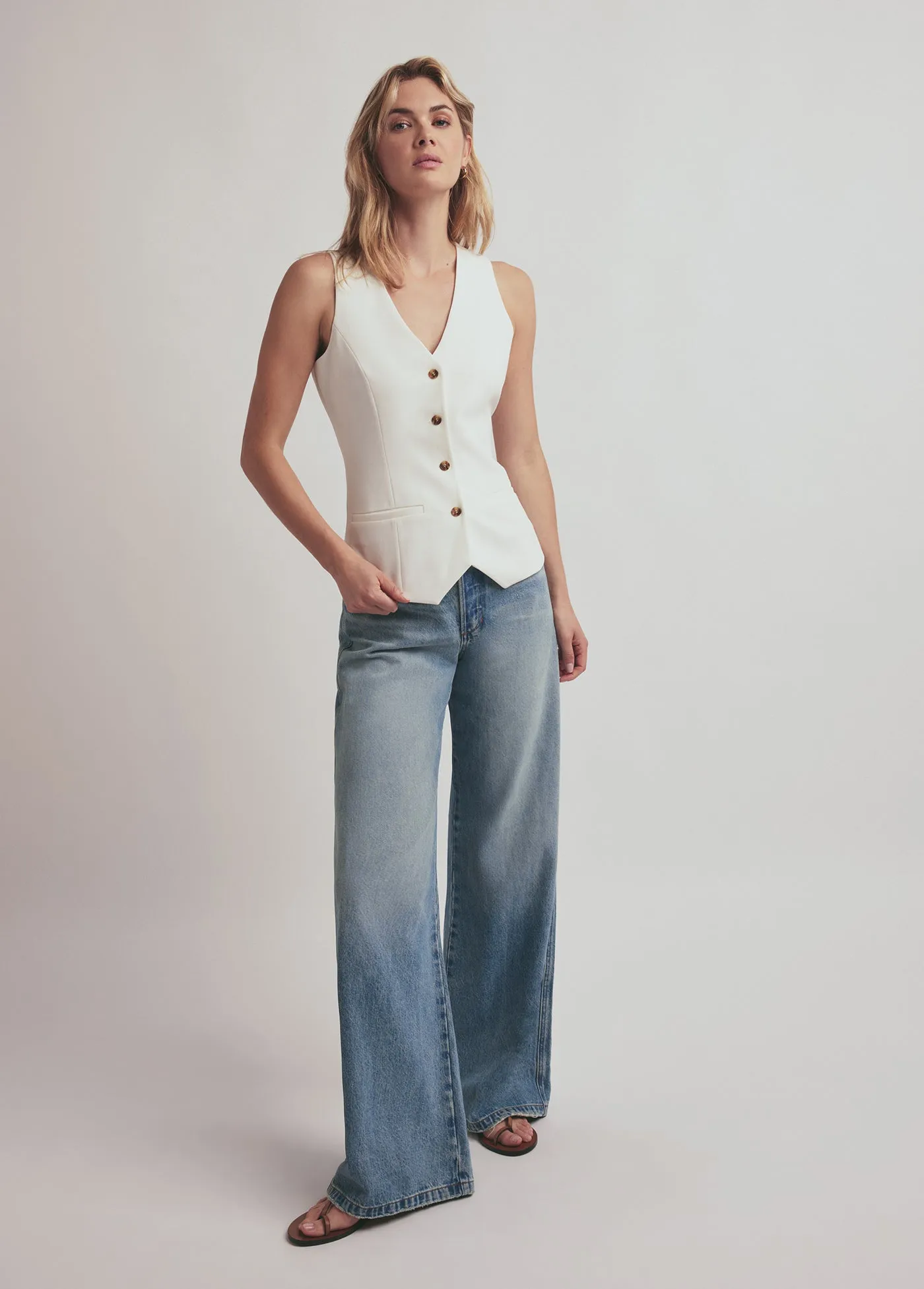 THE MASHA SUPER HIGH RISE WIDE LEG sold by Favorite Daughter product image thumbnail 3