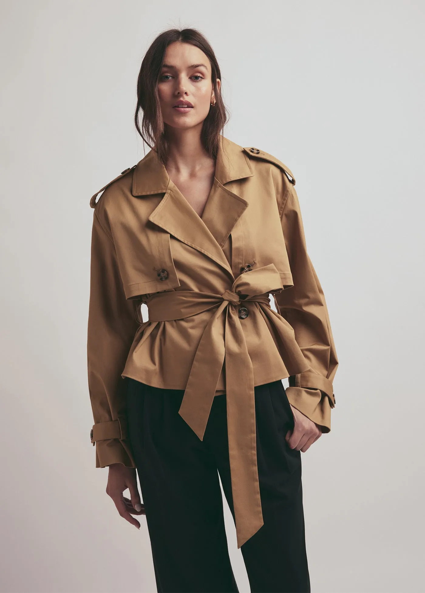 THE CROPPED CHARLES TRENCH sold by Favorite Daughter