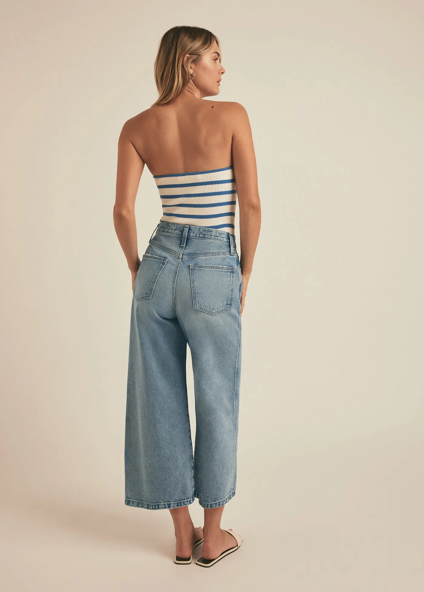 THE MASHA SUPER HIGH RISE WIDE LEG CROP sold by Favorite Daughter product image thumbnail 3
