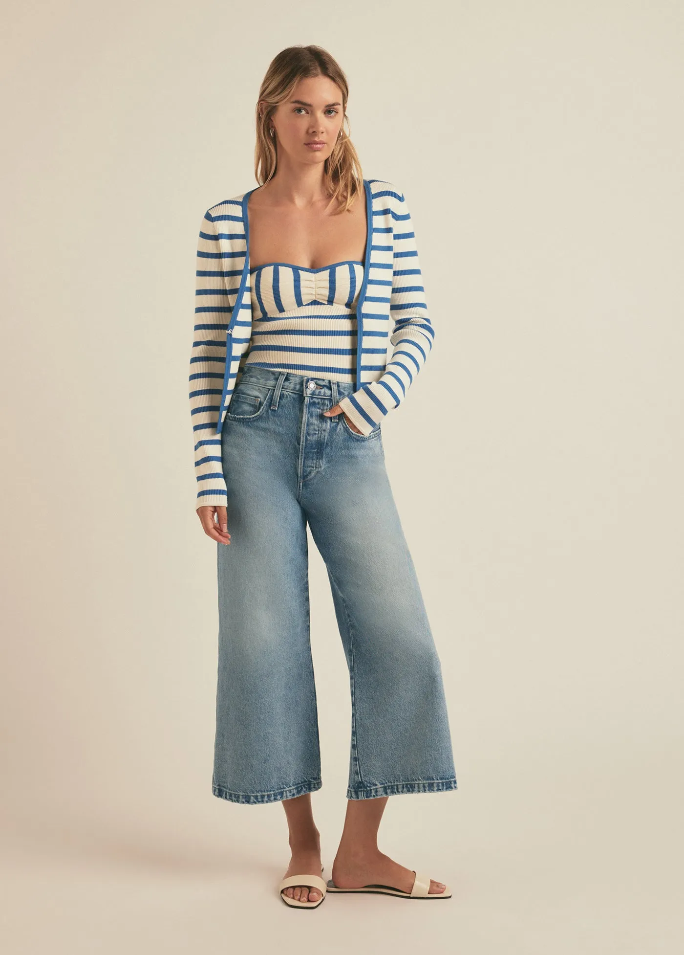 THE MASHA SUPER HIGH RISE WIDE LEG CROP sold by Favorite Daughter product image thumbnail 4