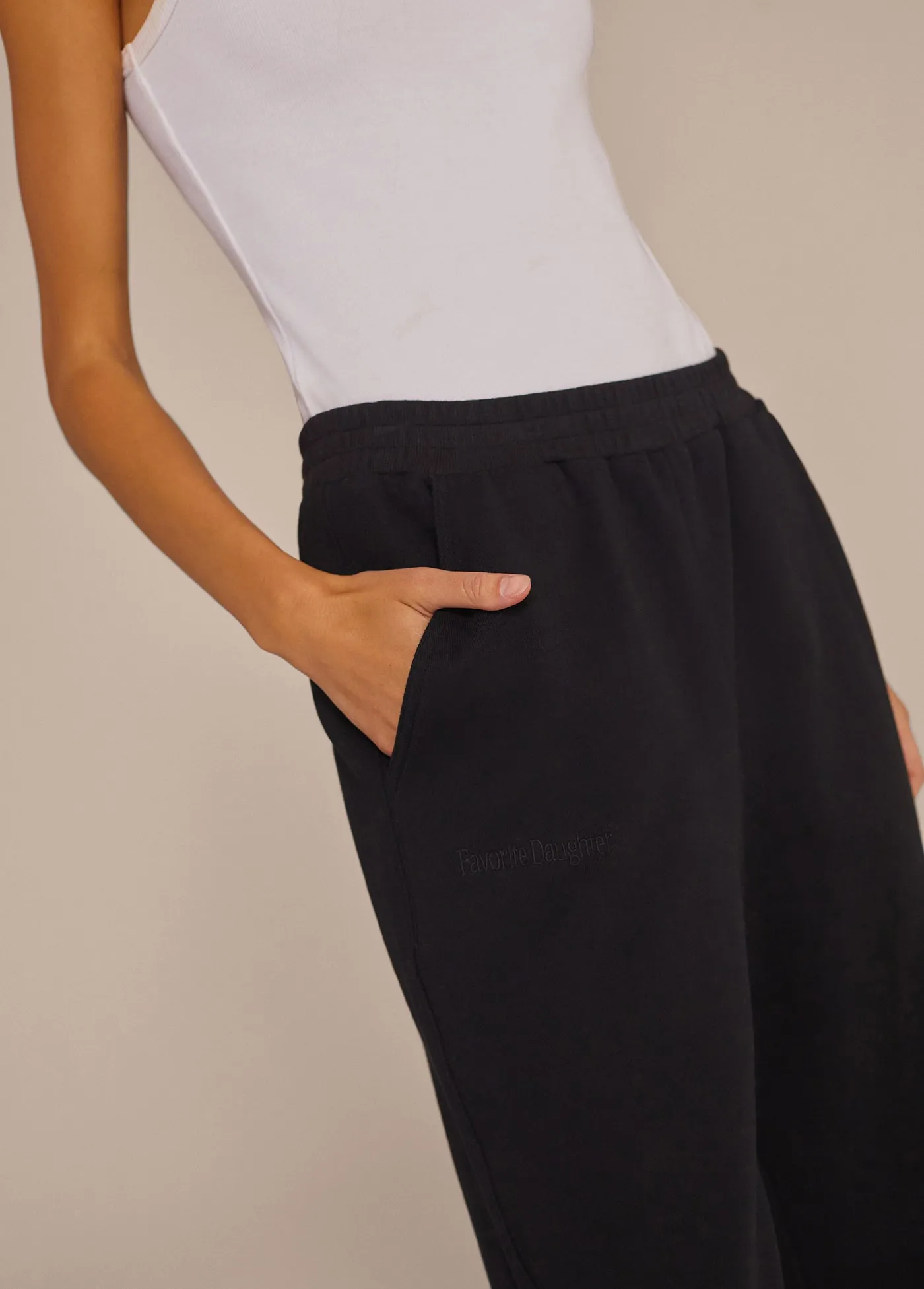 JOGGER SET IN BLACK sold by Favorite Daughter product image thumbnail 3