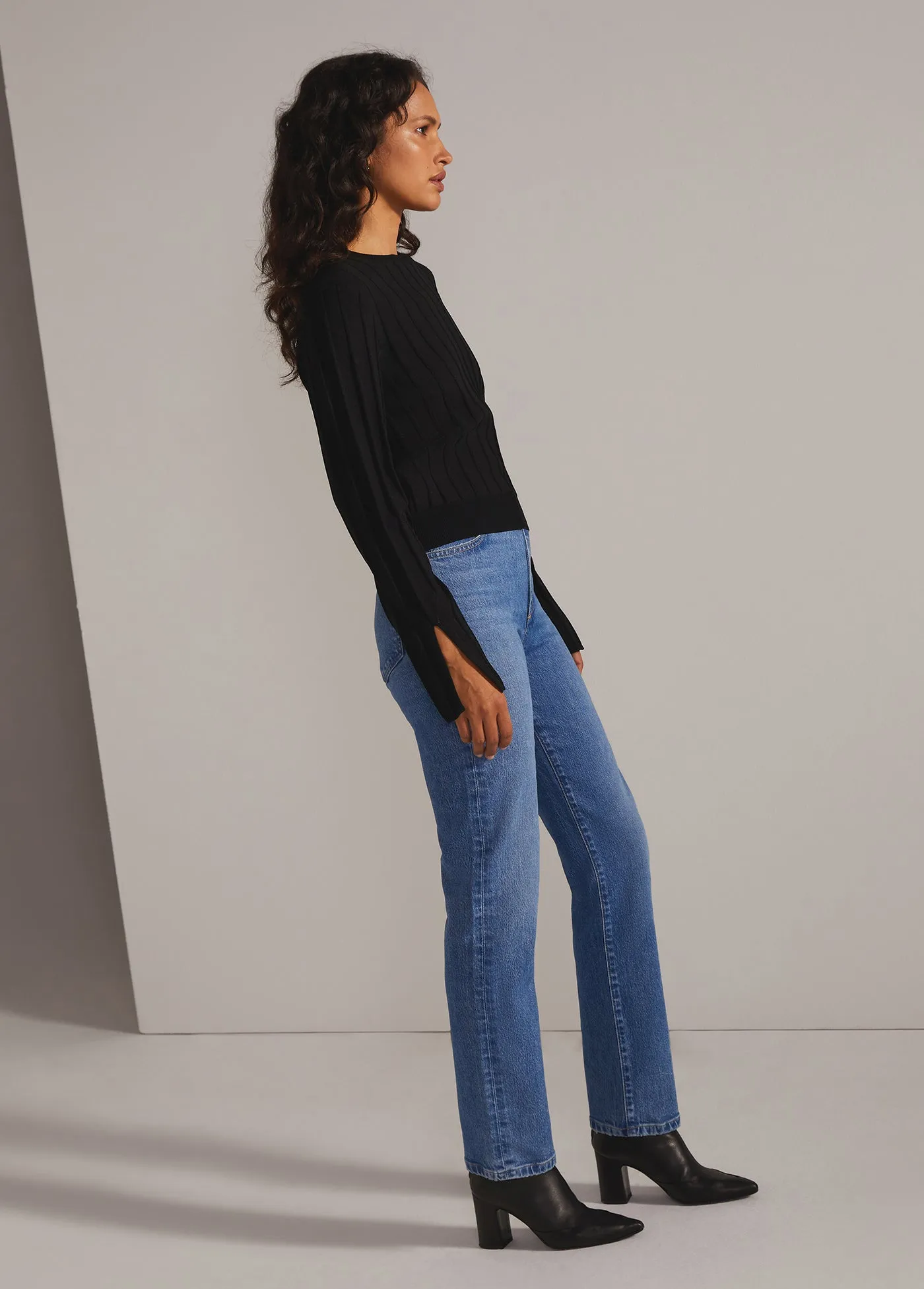 THE LORETTA KNIT TOP sold by Favorite Daughter product image thumbnail 4