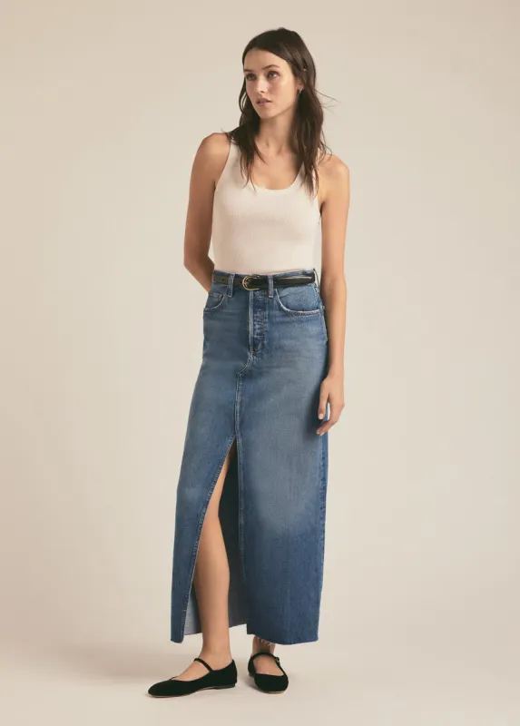 THE SADIE HIGH RISE MAXI A-LINE SKIRT sold by Favorite Daughter