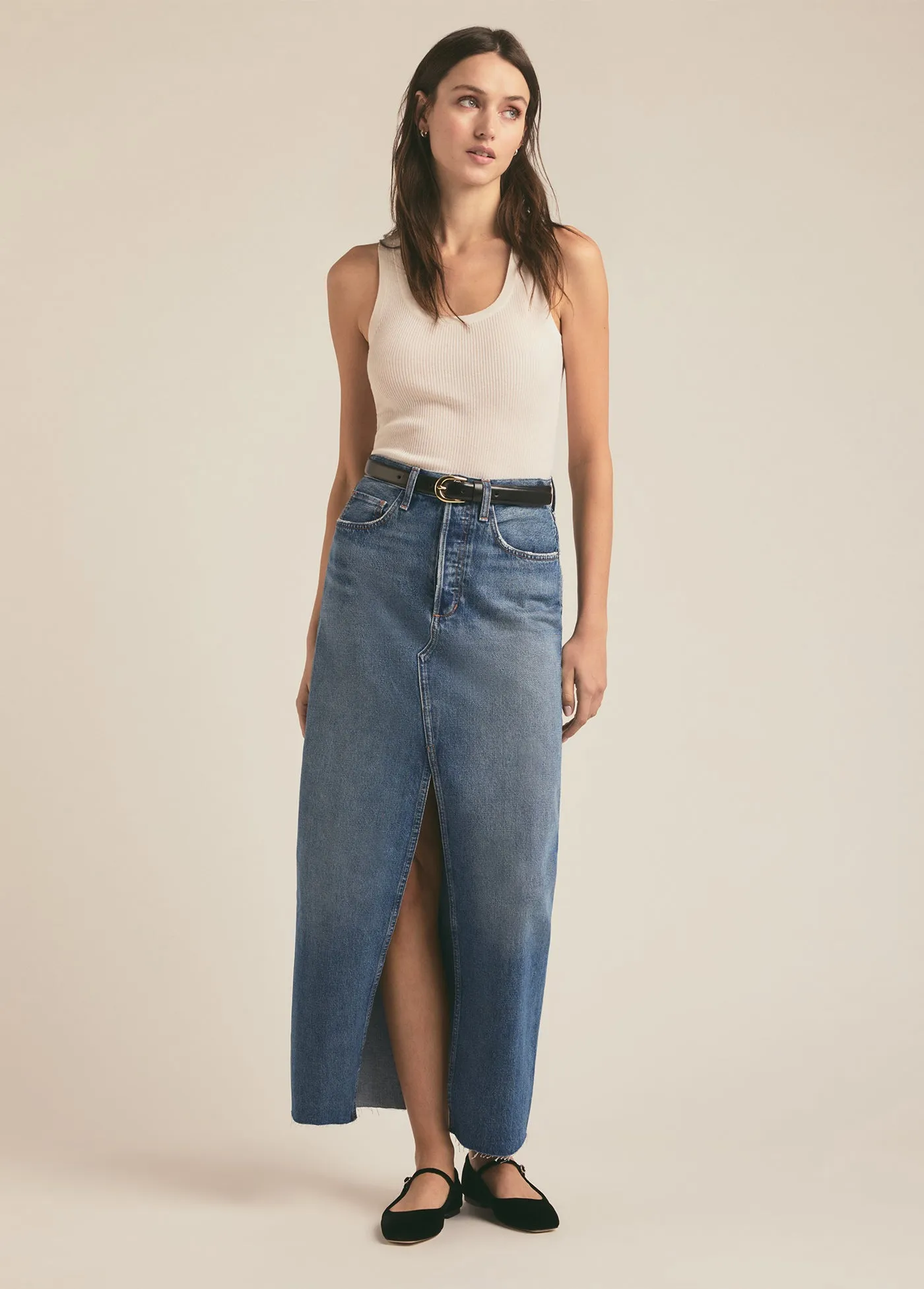 THE SADIE HIGH RISE MAXI A-LINE SKIRT sold by Favorite Daughter product image thumbnail 2