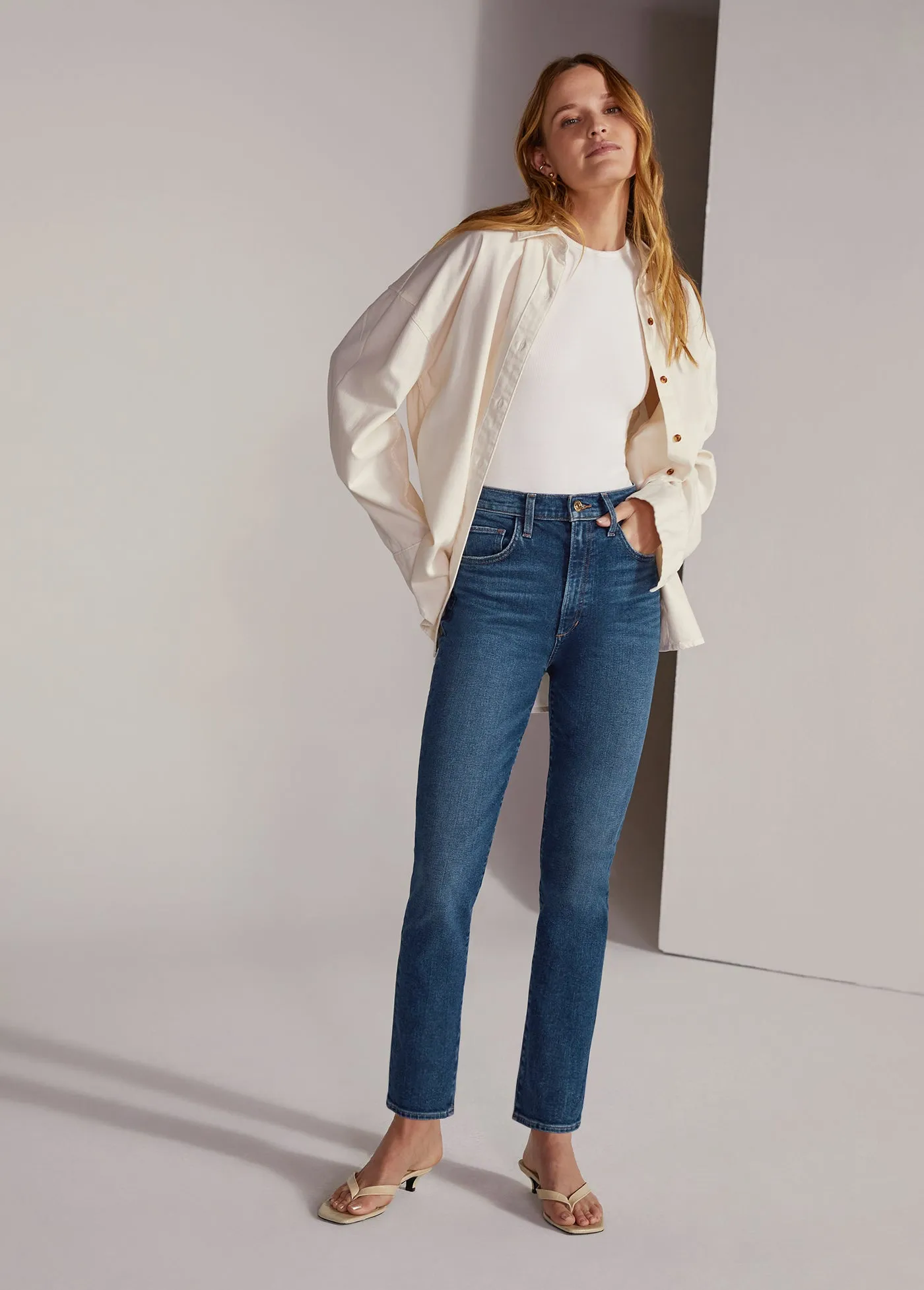 THE VALENTINA SUPER HIGH RISE CIGARETTE ANKLE sold by Favorite Daughter