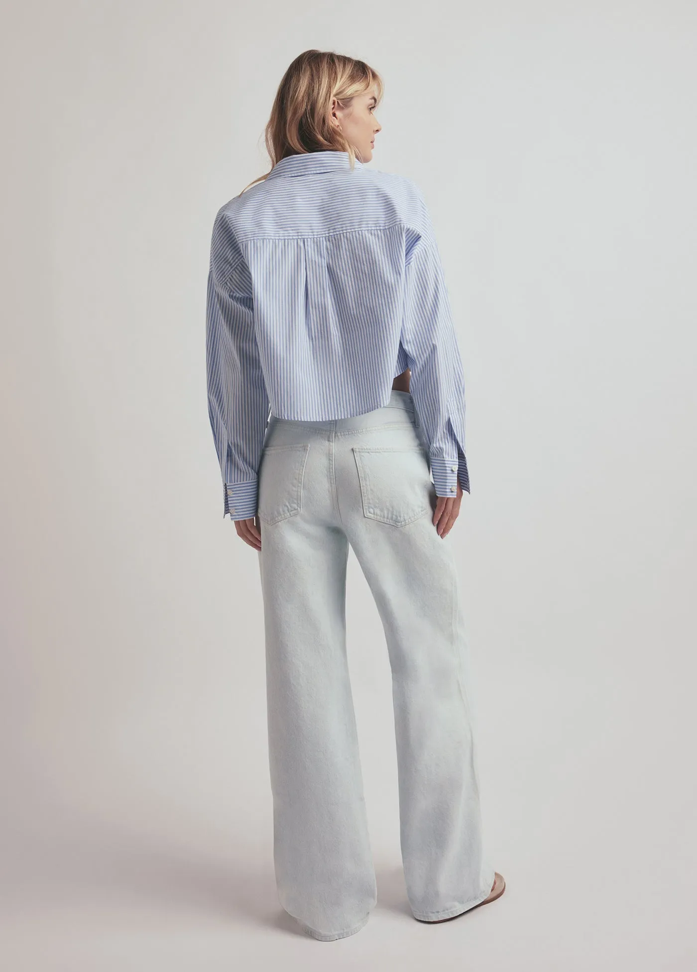 THE CROP EX-BOYFRIEND SHIRT sold by Favorite Daughter product image thumbnail 5