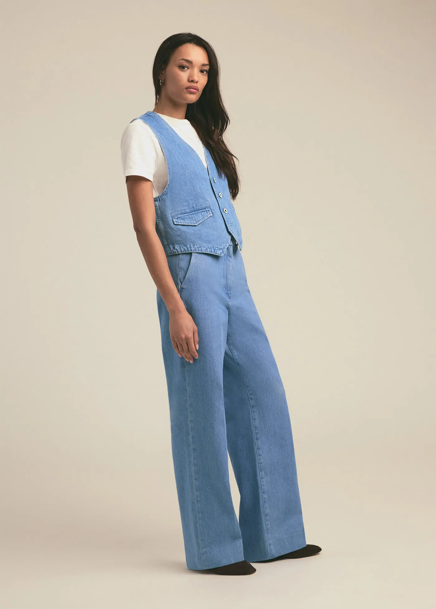 THE FIONA DENIM TROUSER sold by Favorite Daughter product image thumbnail 4