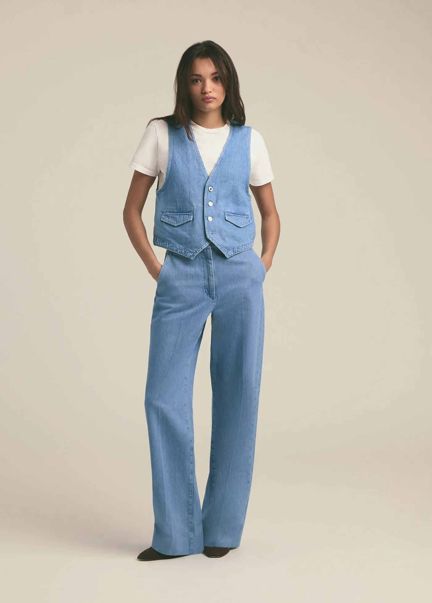 THE FIONA DENIM TROUSER sold by Favorite Daughter product image thumbnail 3
