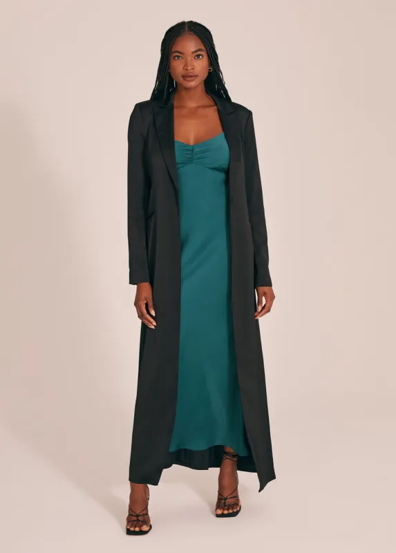 LONG SATIN BLAZER sold by Favorite Daughter