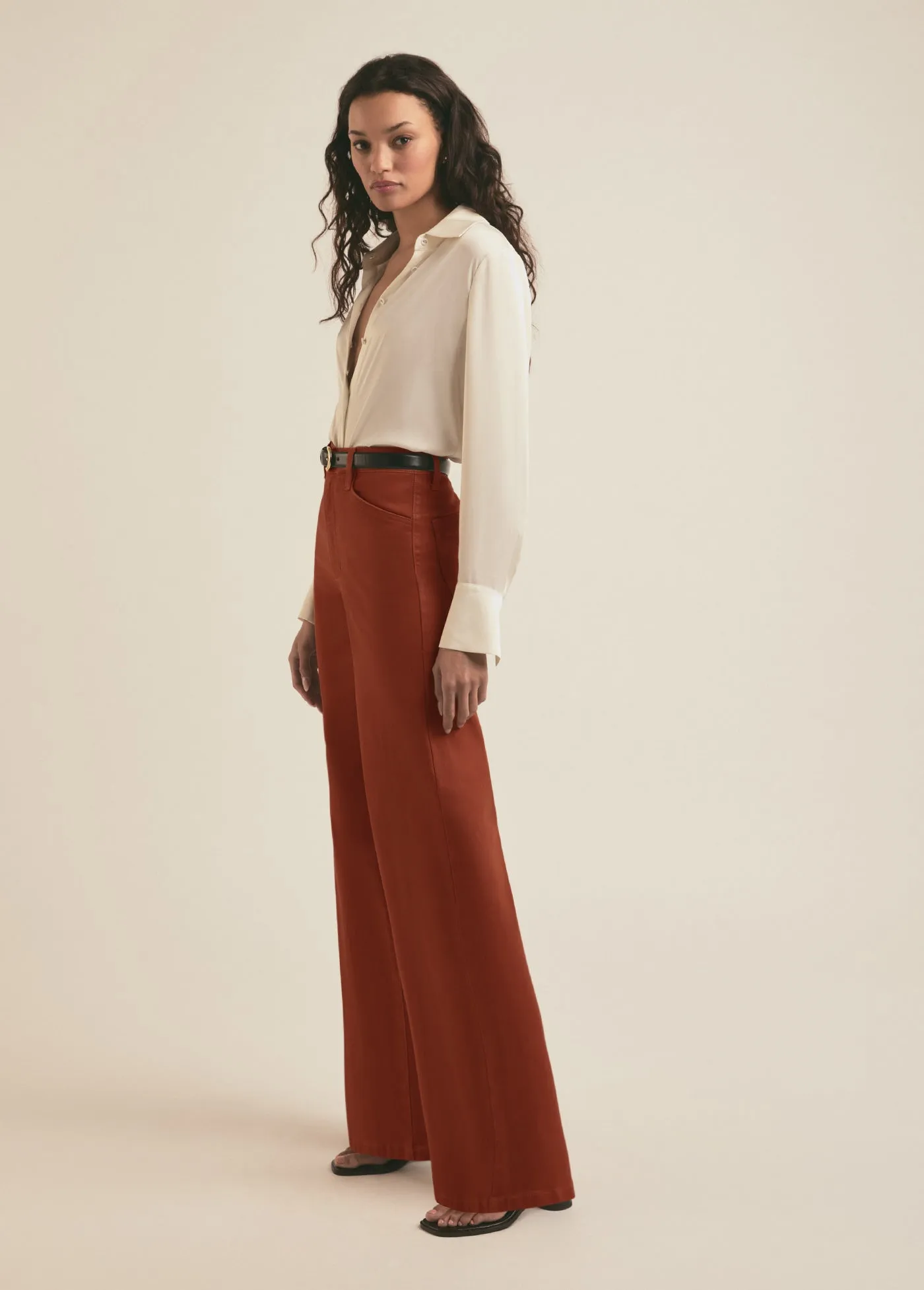 THE COATED MISCHA WIDE LEG sold by Favorite Daughter product image thumbnail 3