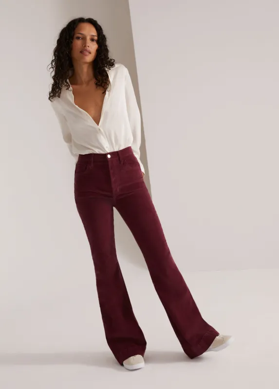 THE VALENTINA SUPER HIGH RISE FLARE sold by Favorite Daughter