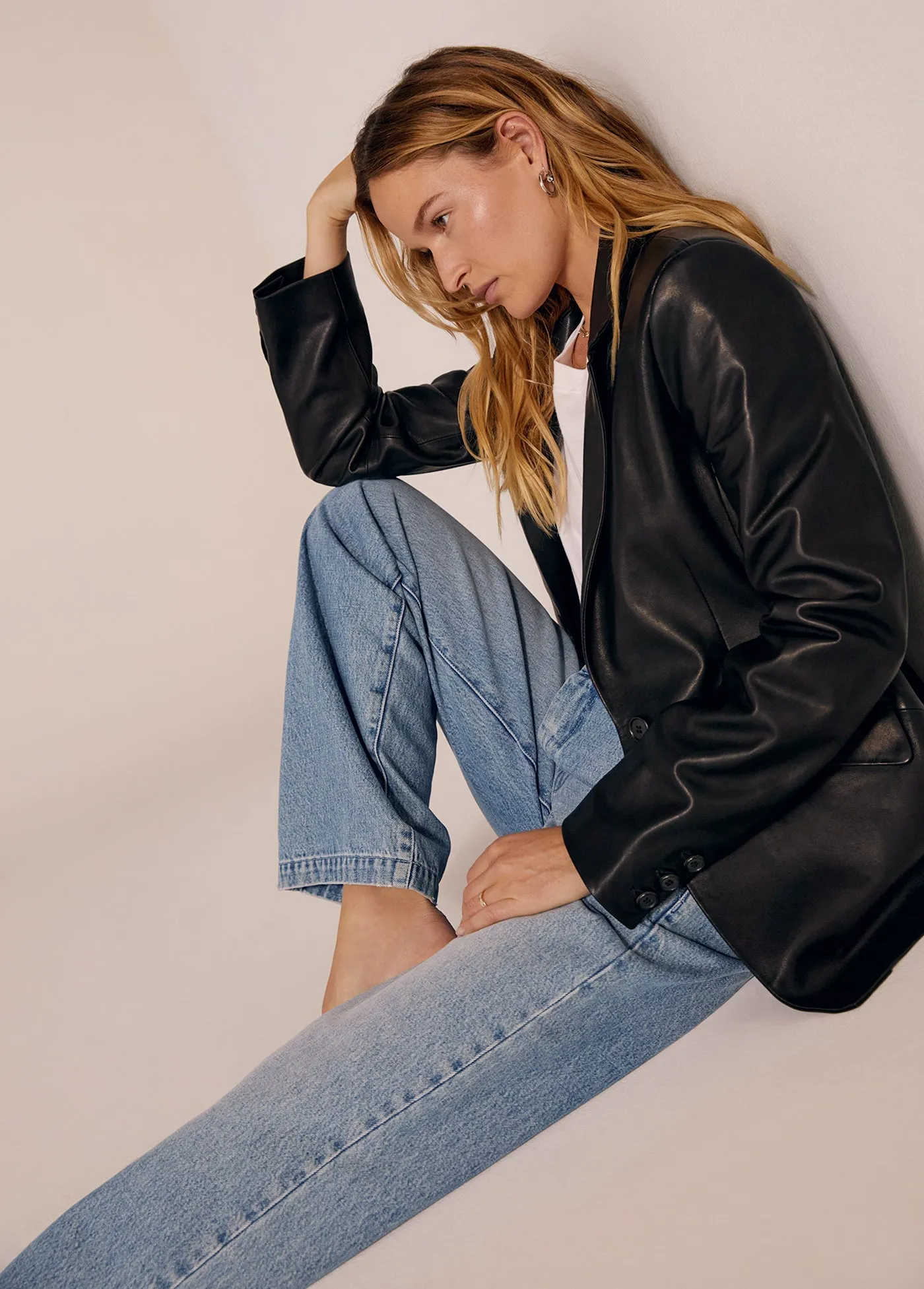 THE LEATHER FAVORITE BLAZER sold by Favorite Daughter product image thumbnail 5