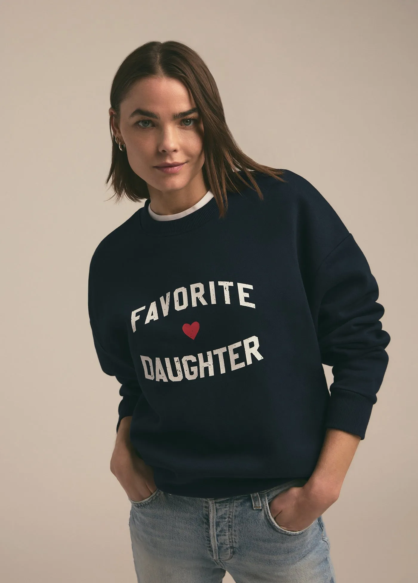FAVORITE DAUGHTER HEART LOGO SWEATSHIRT sold by Favorite Daughter