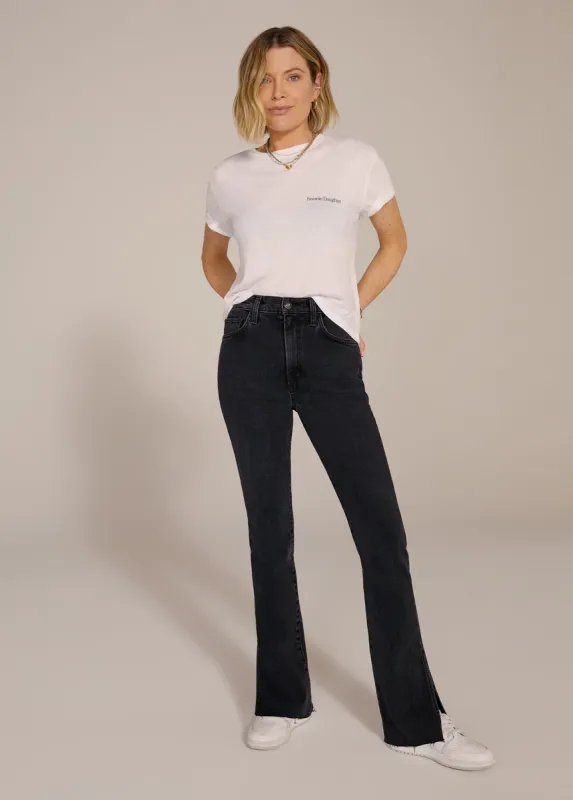 THE VALENTINA SUPER HIGH RISE CIGARETTE SHORTIE sold by Favorite Daughter