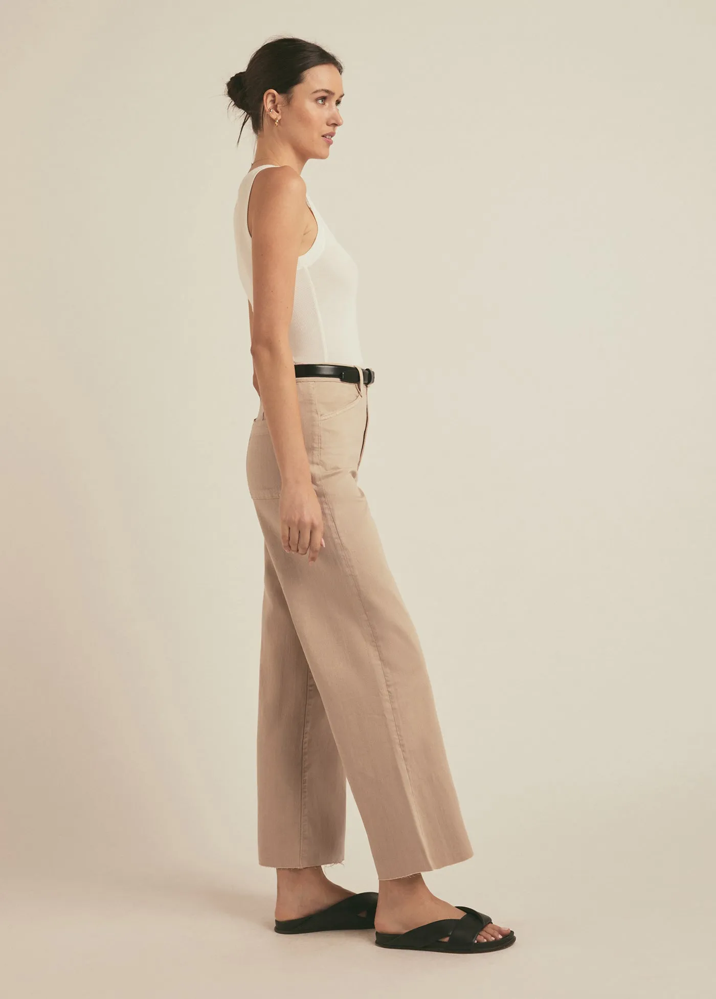 THE MISCHA SUPER HIGH RISE WIDE LEG ANKLE sold by Favorite Daughter product image thumbnail 4
