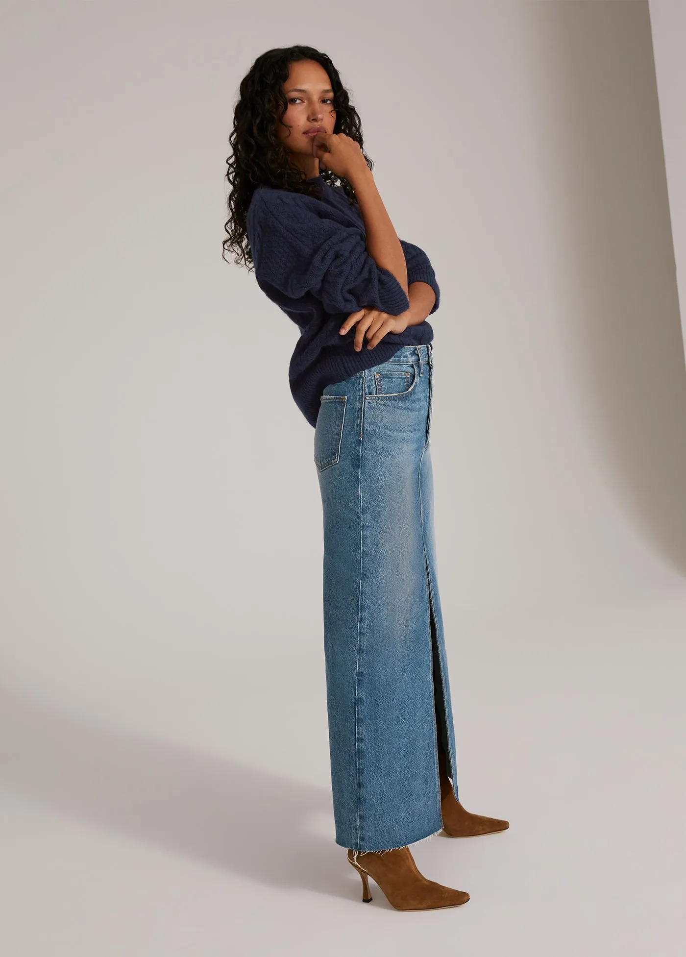 THE OVERSIZED CABLE SWEATER sold by Favorite Daughter product image thumbnail 4