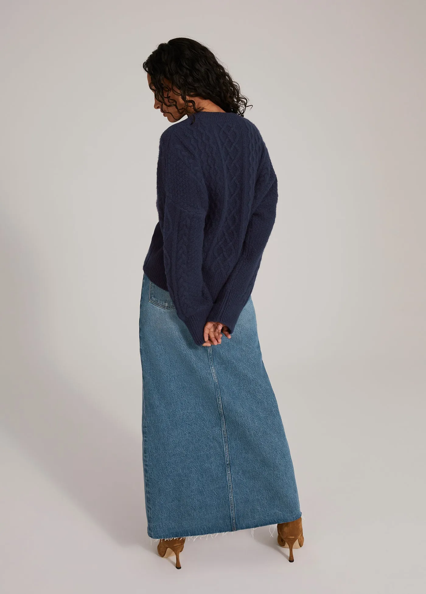 THE OVERSIZED CABLE SWEATER sold by Favorite Daughter product image thumbnail 5