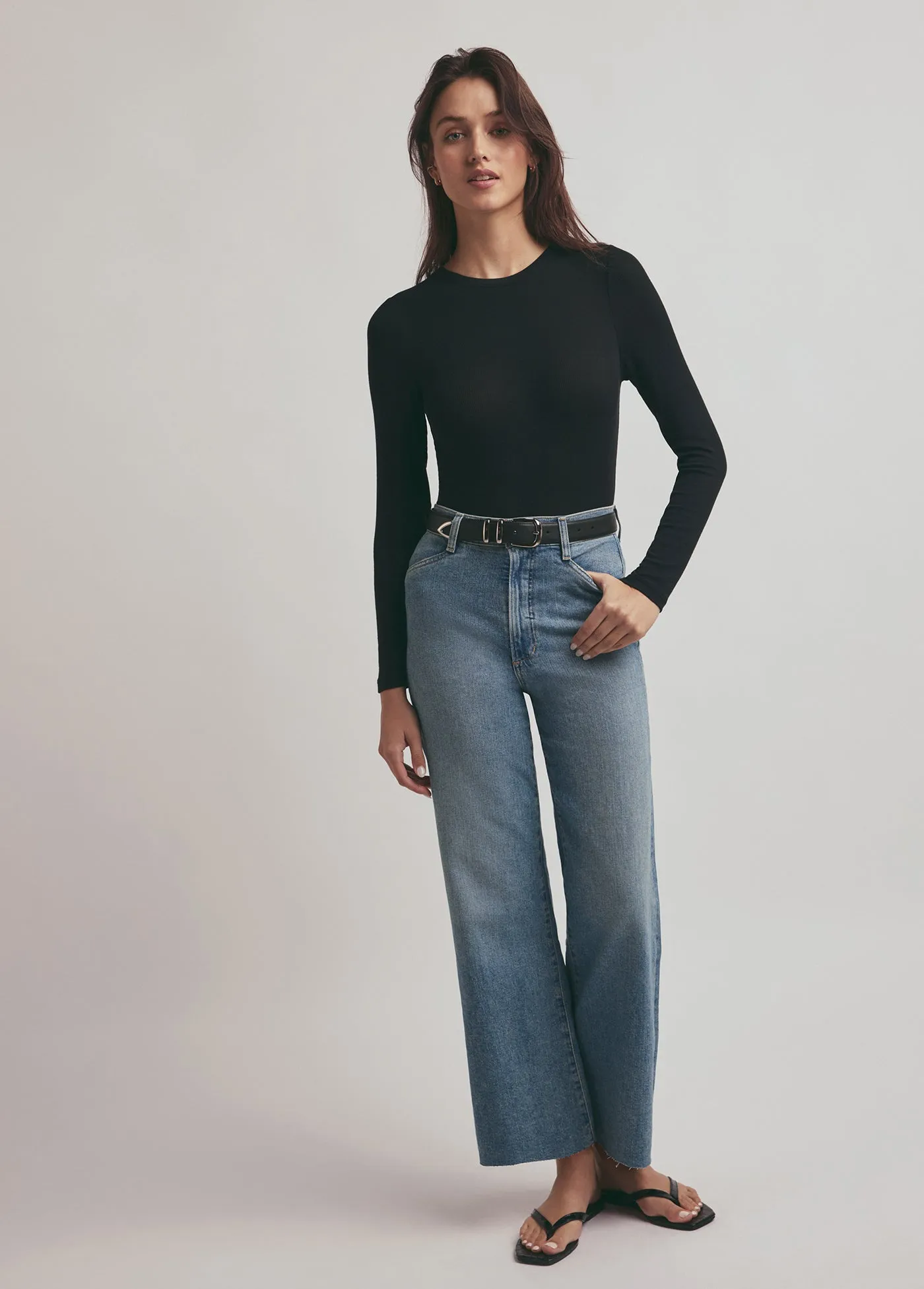 THE MISCHA SUPER HIGH RISE WIDE LEG ANKLE sold by Favorite Daughter product image thumbnail 2