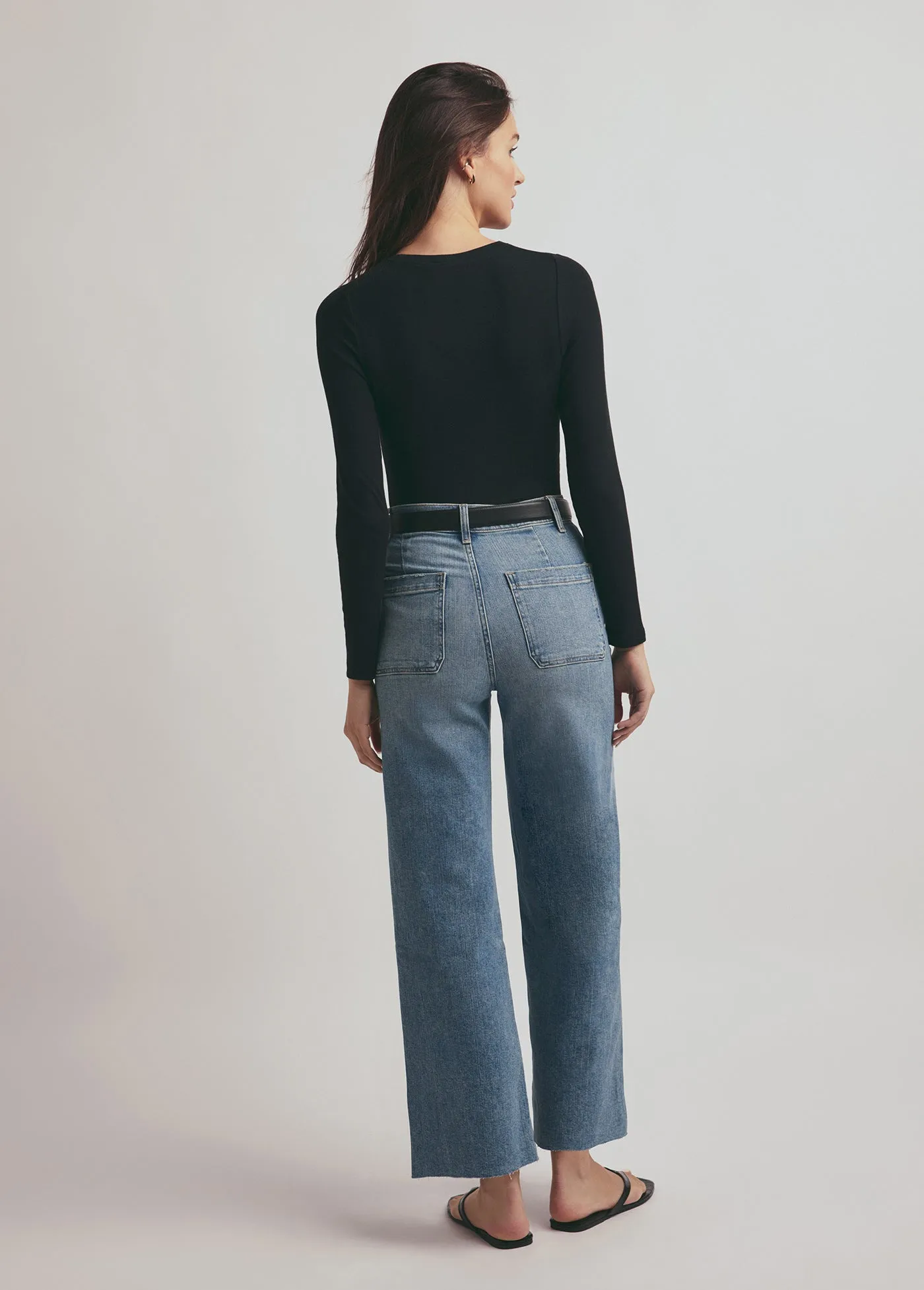 THE MISCHA SUPER HIGH RISE WIDE LEG ANKLE sold by Favorite Daughter product image thumbnail 5