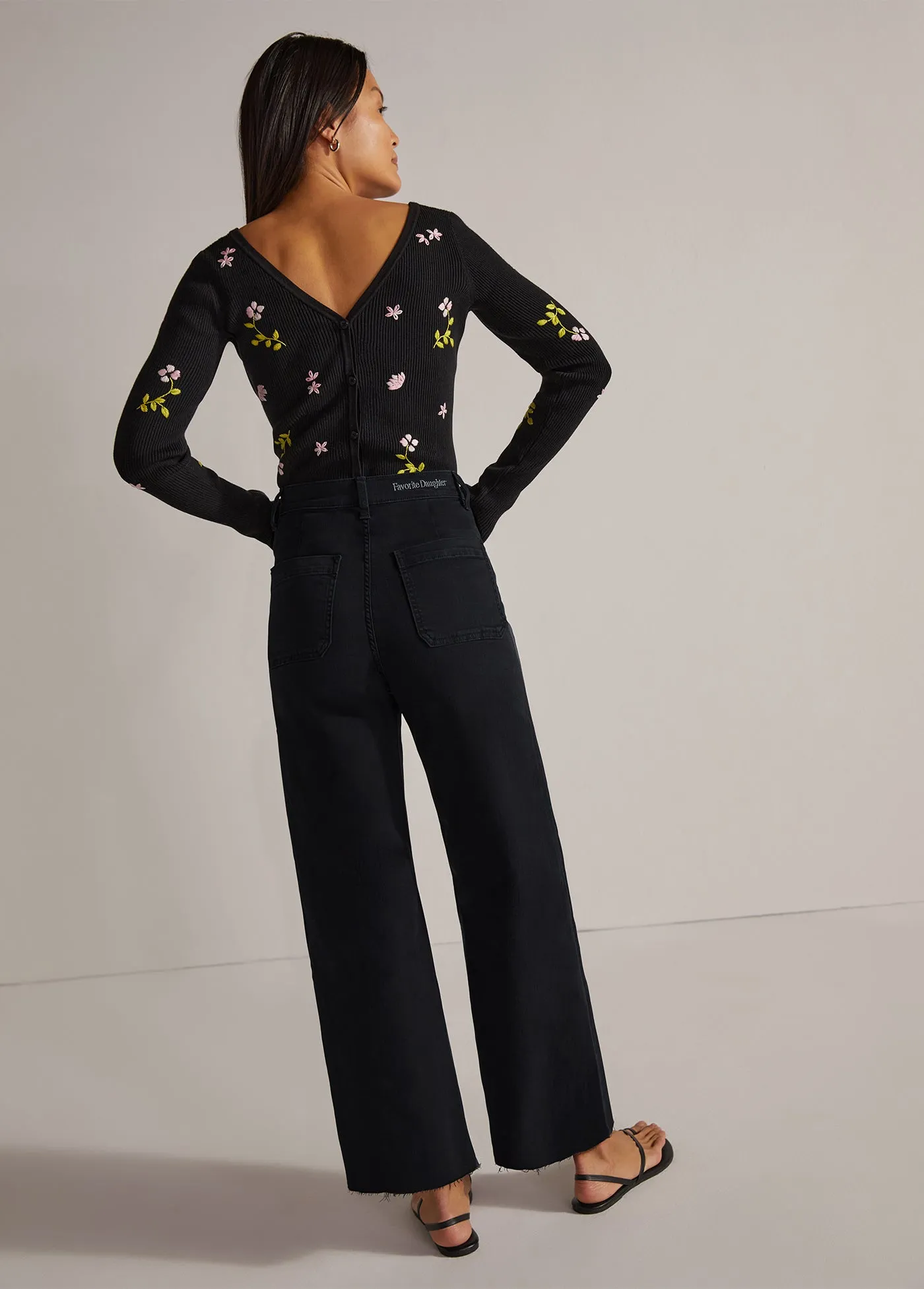 THE MISCHA SUPER HIGH RISE WIDE LEG ANKLE sold by Favorite Daughter product image thumbnail 2