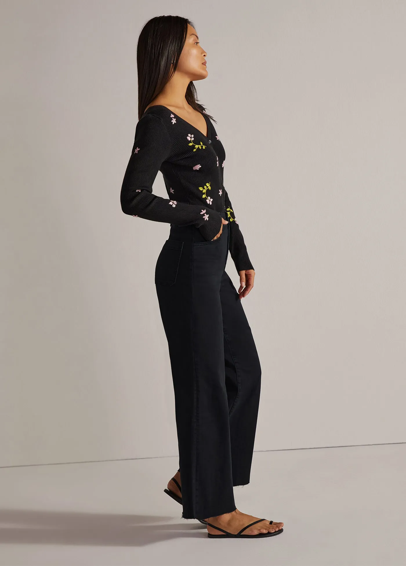 THE MISCHA SUPER HIGH RISE WIDE LEG ANKLE sold by Favorite Daughter product image thumbnail 3