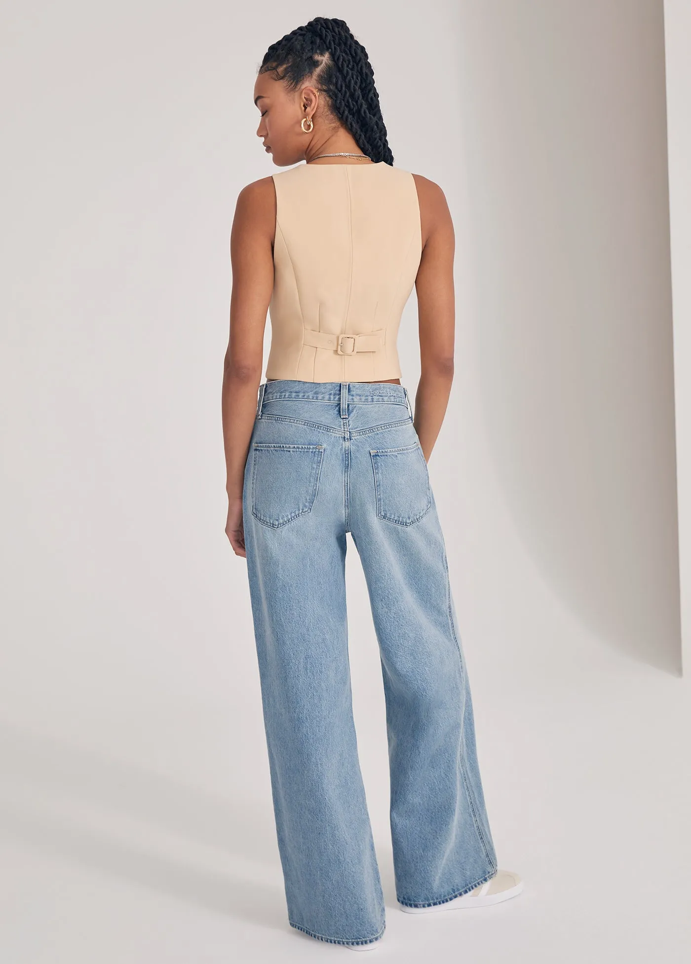 THE OLLIE LOW RISE ULTIMATE BAGGY WIDE LEG sold by Favorite Daughter product image thumbnail 4