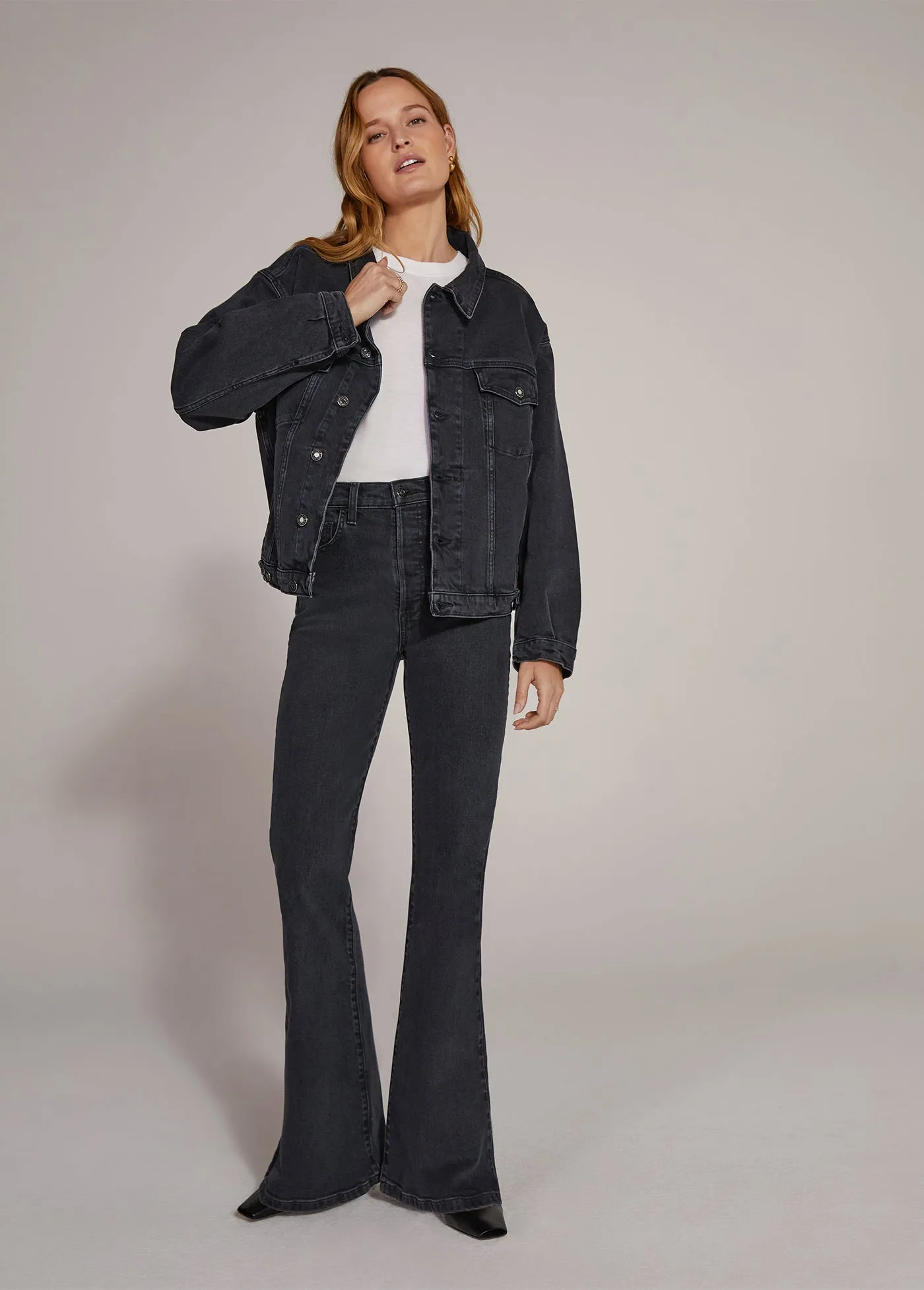 THE VALENTINA SUPER HIGH RISE FLARE sold by Favorite Daughter product image thumbnail 2