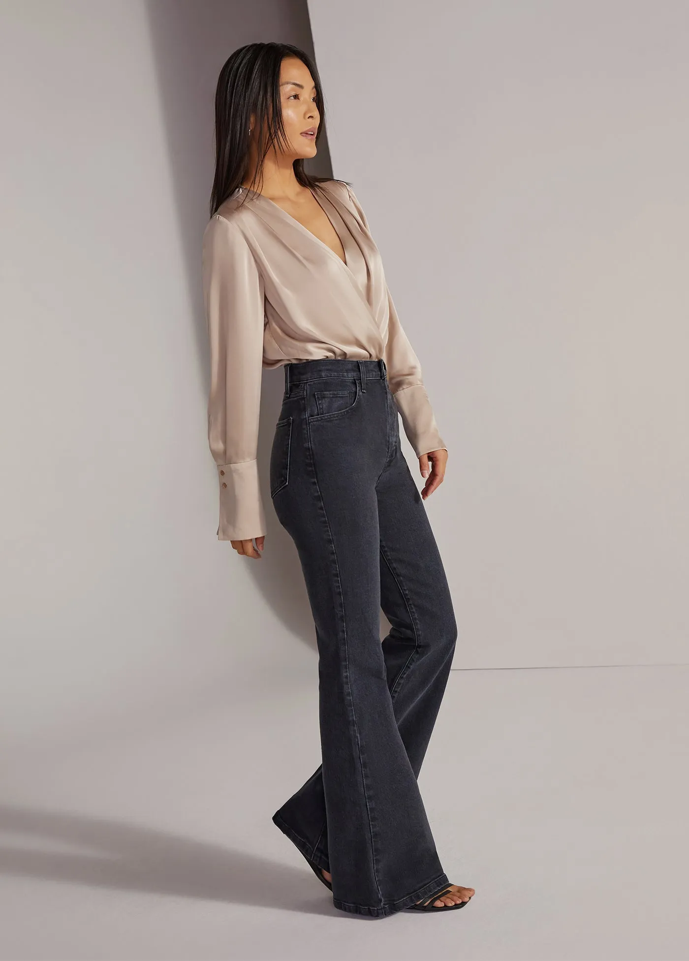 THE VALENTINA SUPER HIGH RISE FLARE sold by Favorite Daughter product image thumbnail 4